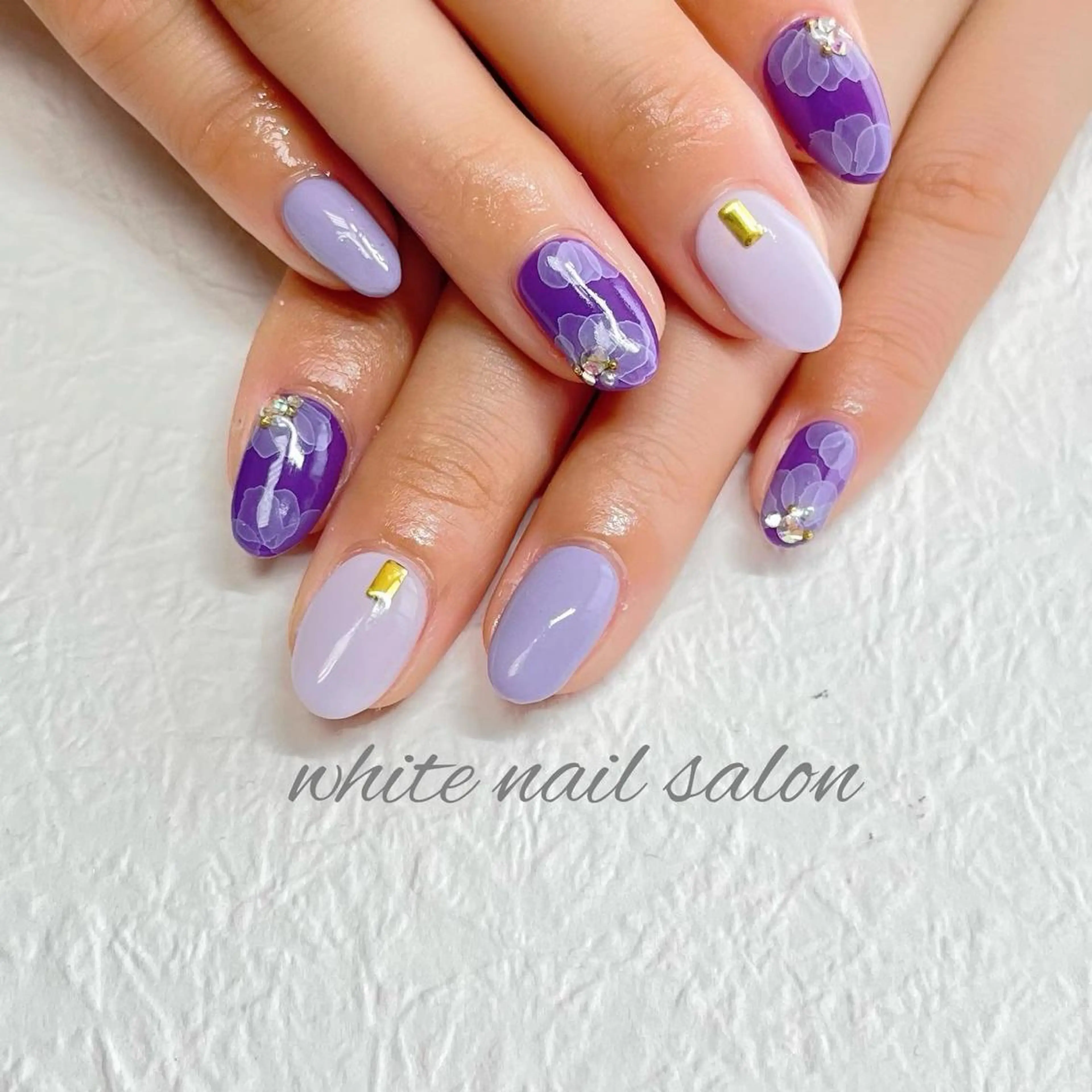 ネイル ジェルネイル ハードジェル ラメ(グリッター) 持ち込み ソフトジェル ハンドネイル white nail salonのネイルデザイン