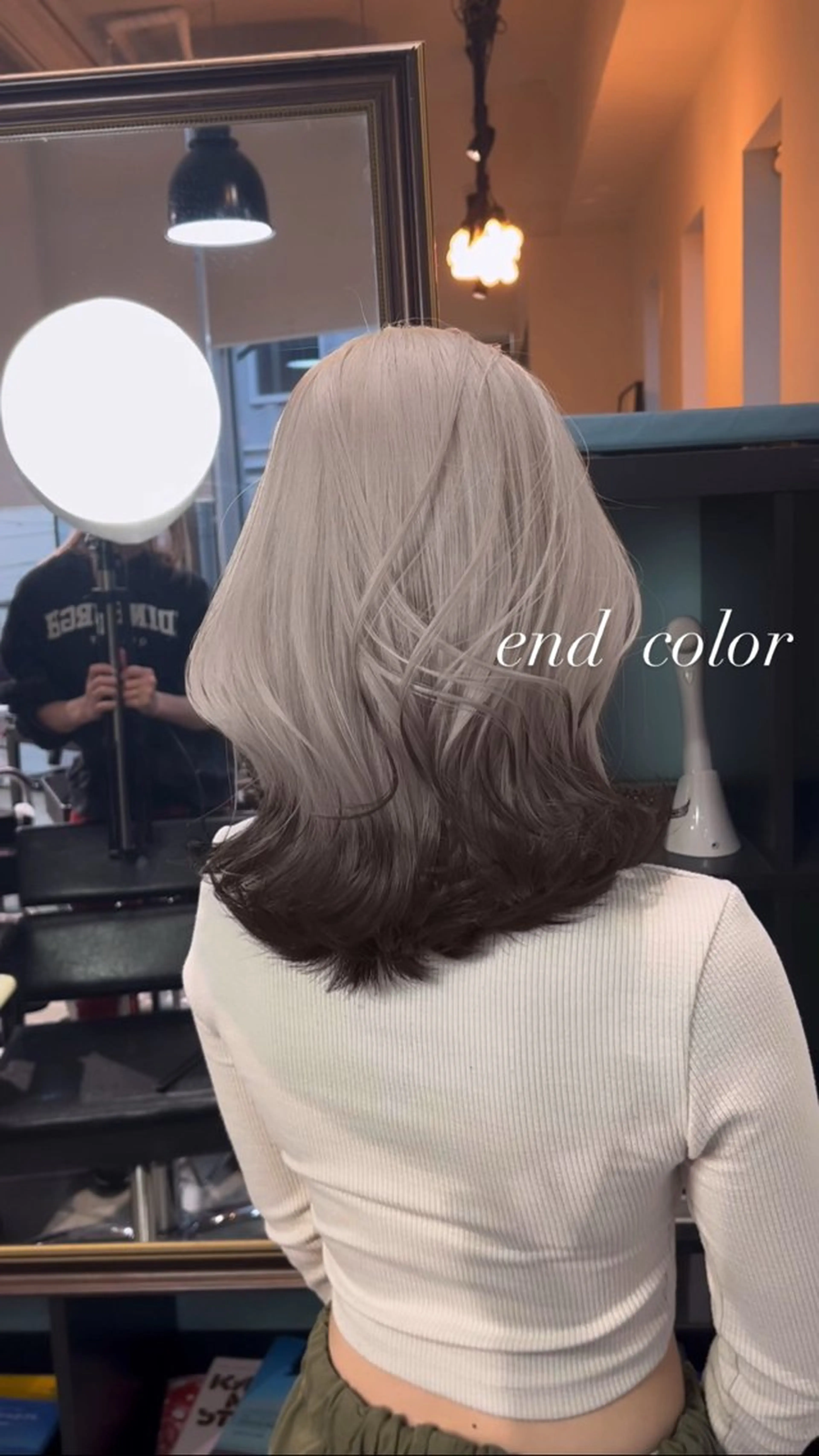 ミディアム カラー カット ヘアカラー トリートメント ヘアセット 💜ハイトーン💛 マジカルかいちゃんのヘアスタイル