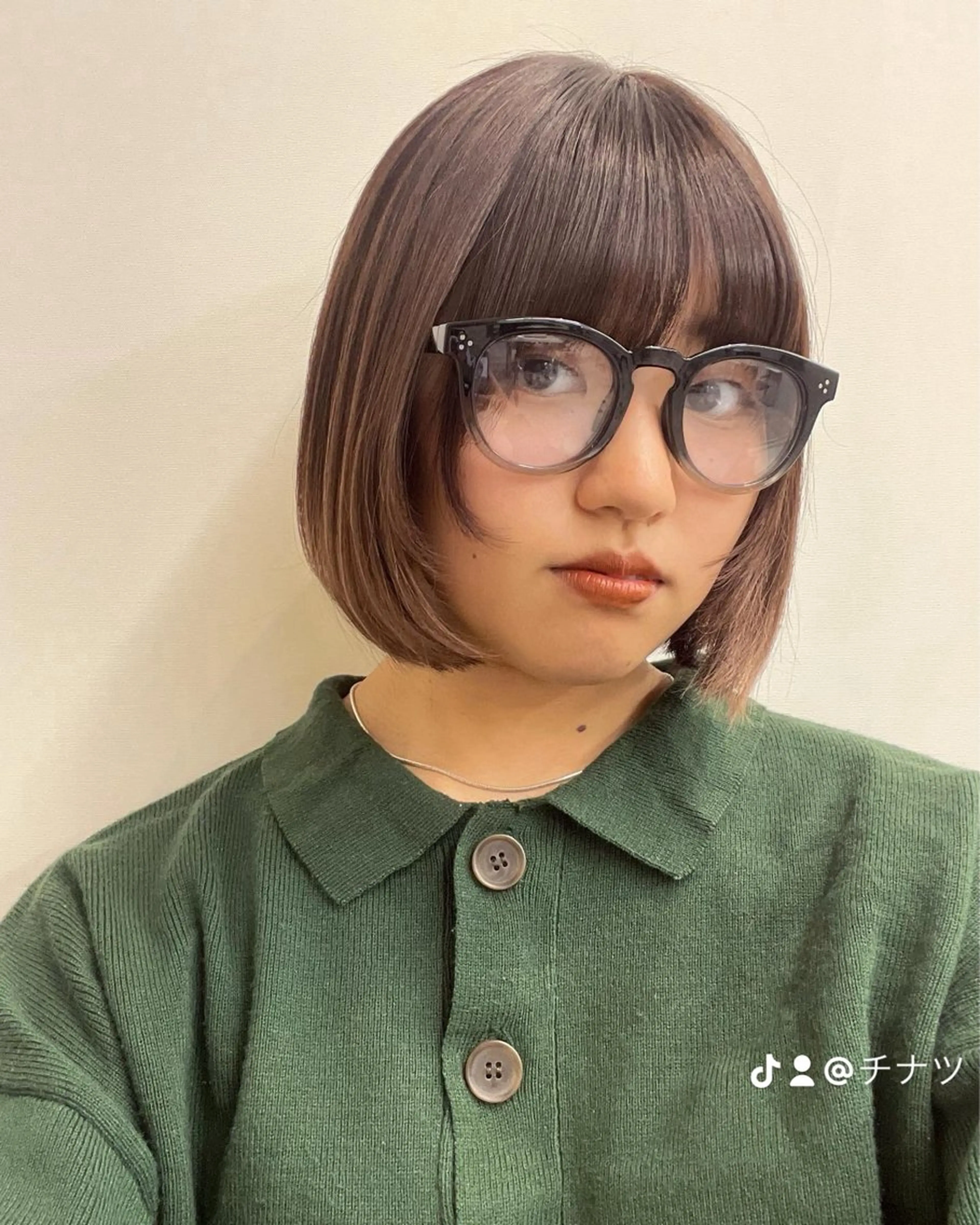 ミディアム カラー カット ヘアカラー トリートメント 表参道🌿赤み消し カラー/チナツのヘアスタイル