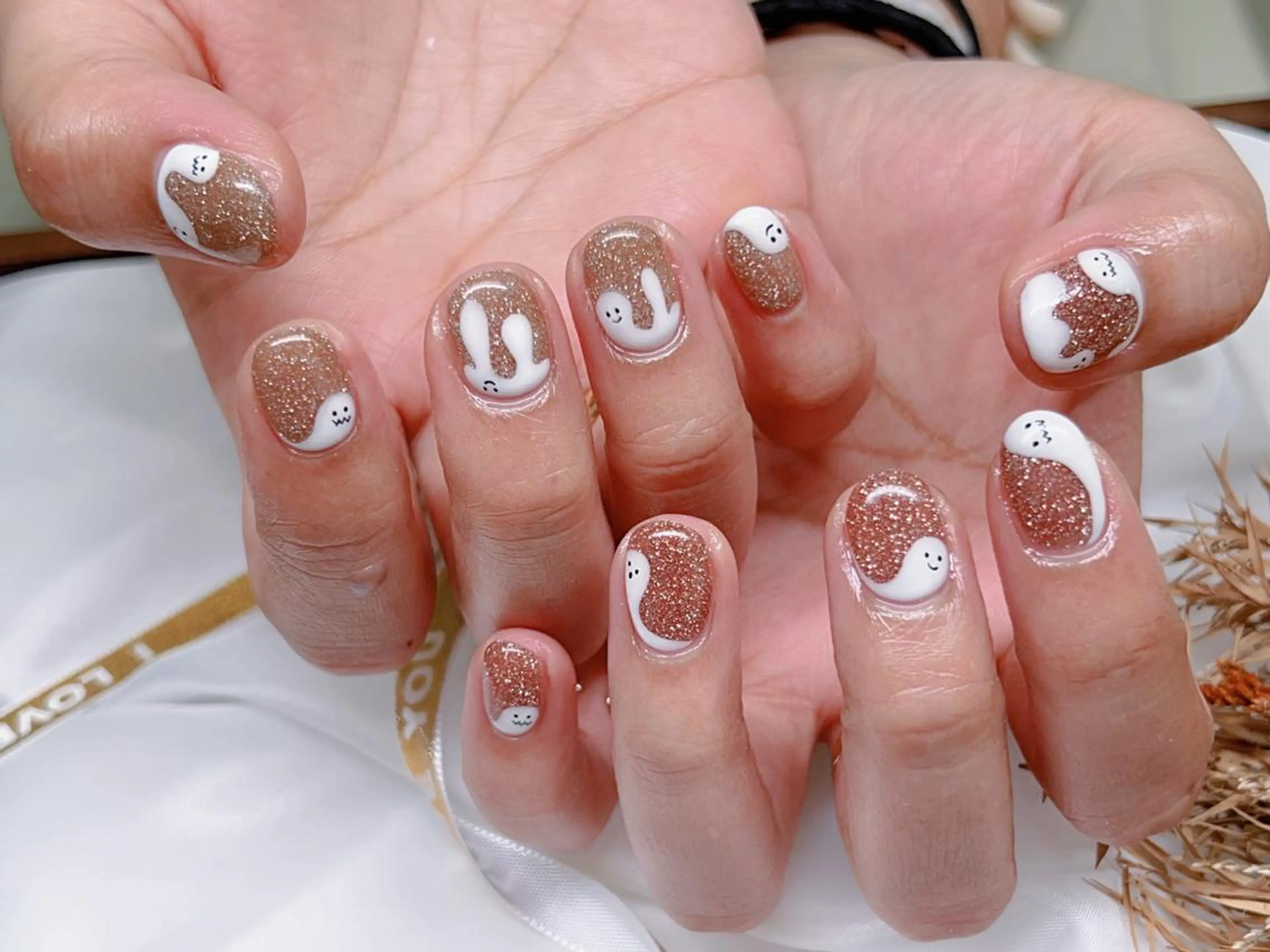 ネイル 成人式 フレンチネイル ジェルネイル グラデーション ハロウィン ハク キのネイルデザイン