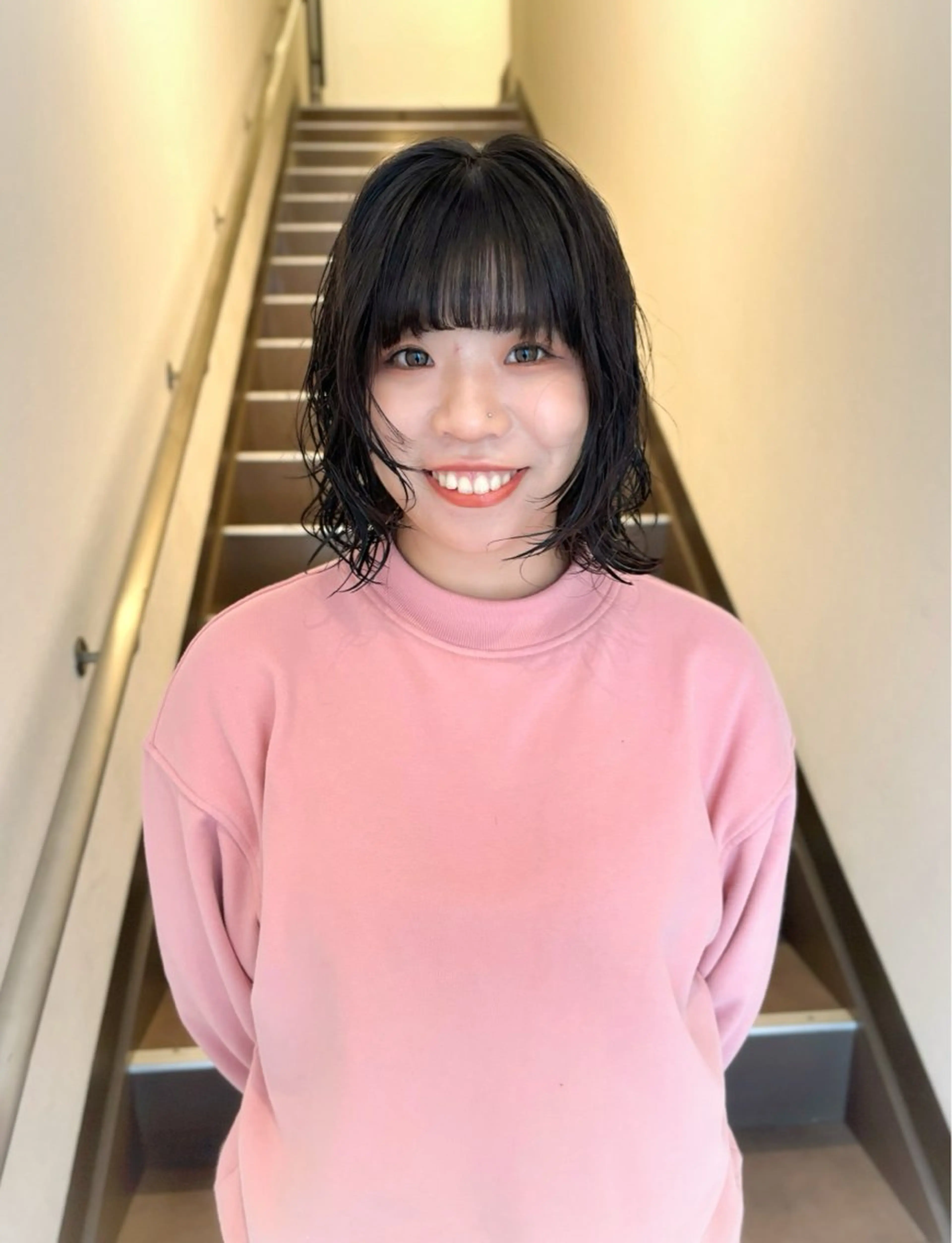 ショート パーマ ボブ デザインパーマ 藤田和樹のヘアスタイル