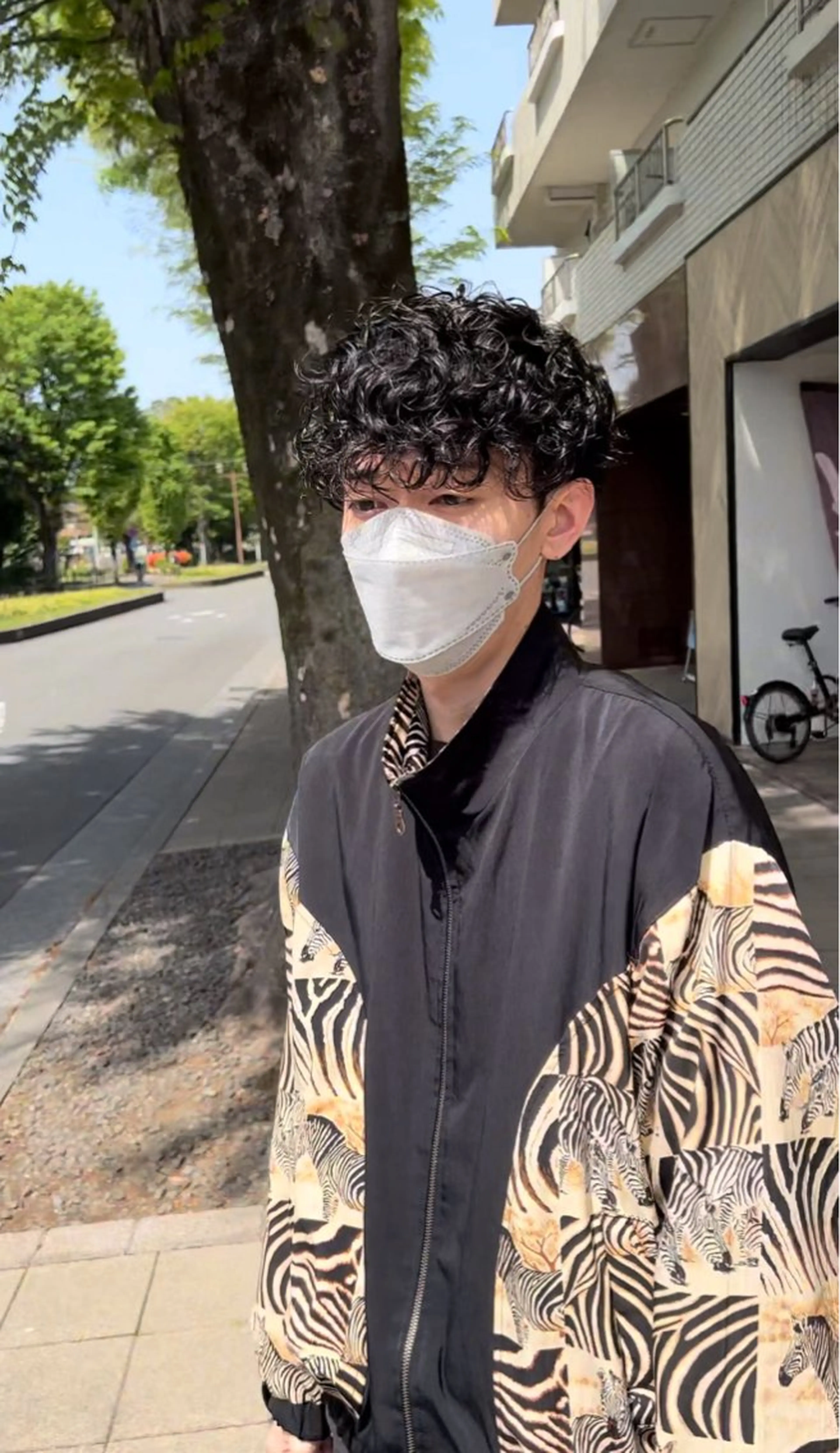 men'sカット＋眉カット＋スパイラルの写真