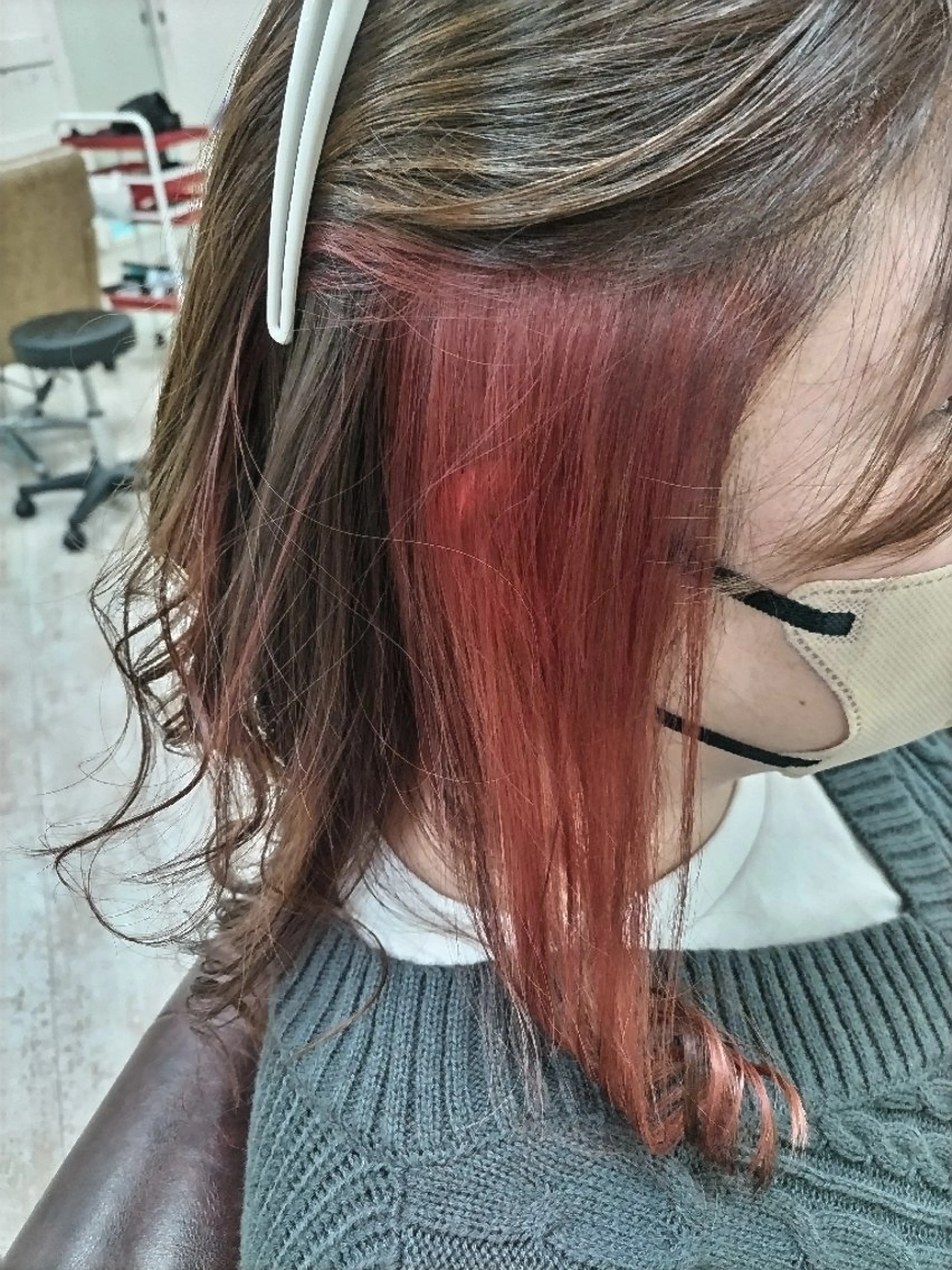 カラー イヤリングカラー カット ヘアカラー トリートメント メリー所属・磯崎 美幸のヘアスタイル