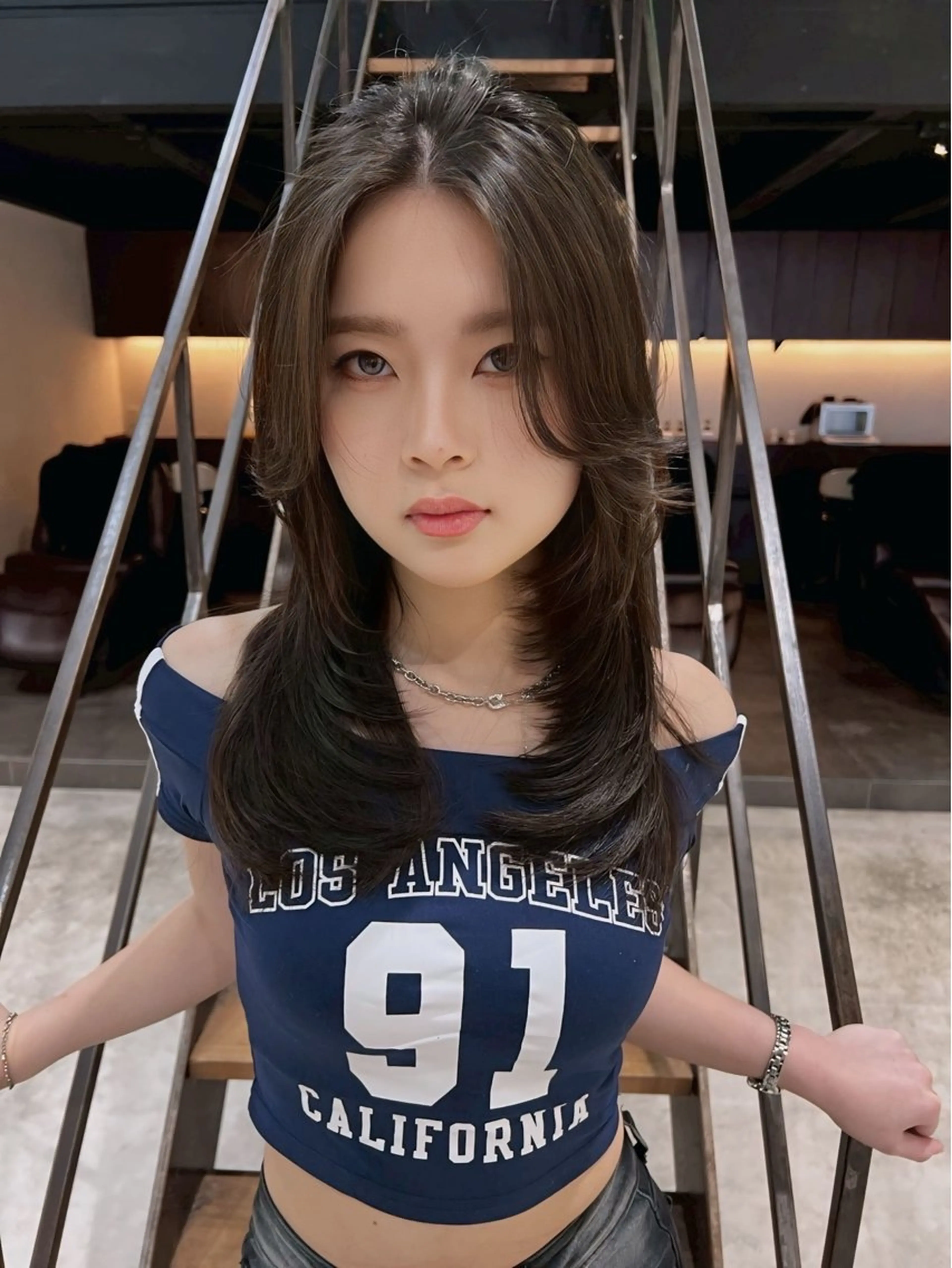 ロング ハイレイヤー レイヤーカット カット トリートメント 盛れるカットカラー DEAN豊橋店のヘアスタイル