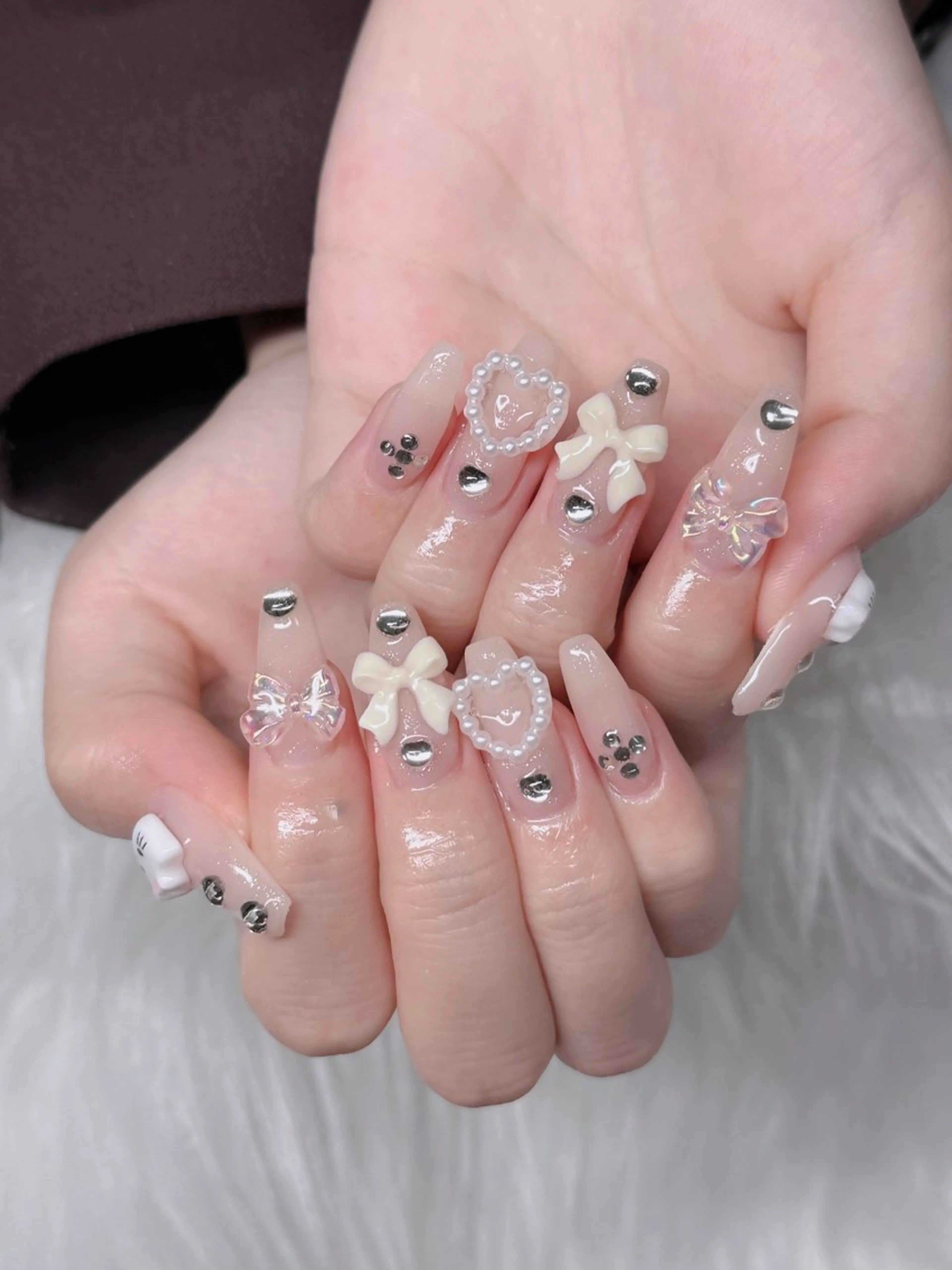 ネイル アートネイル 成人式 ジェルネイル ニュアンスネイル 夏ネイル ハンドネイル neco H.babynailのネイルデザイン