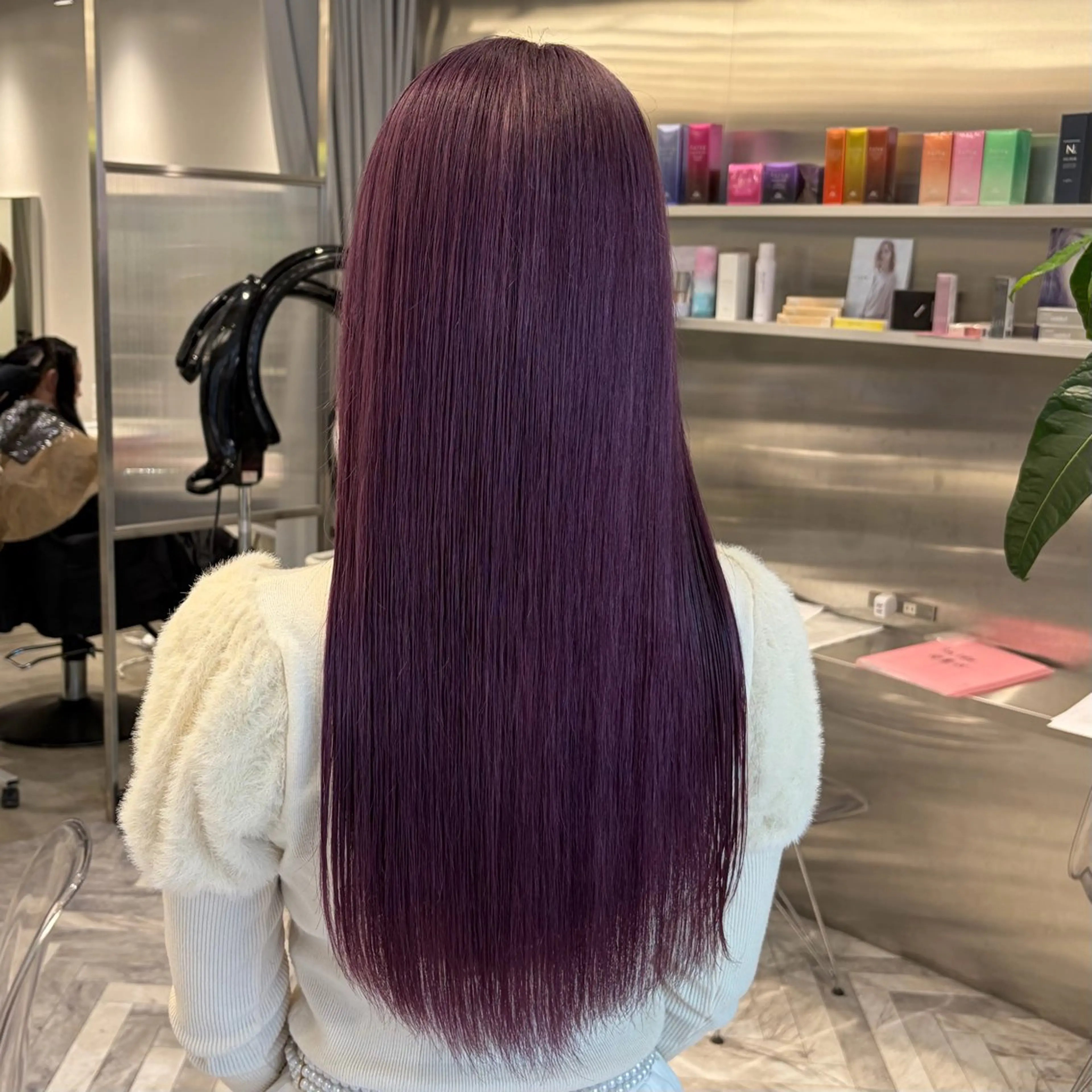 ロング カラー ヘアカラー ななみ.⋆𝜗𝜚 暖色艶カラー/まつパのヘアスタイル