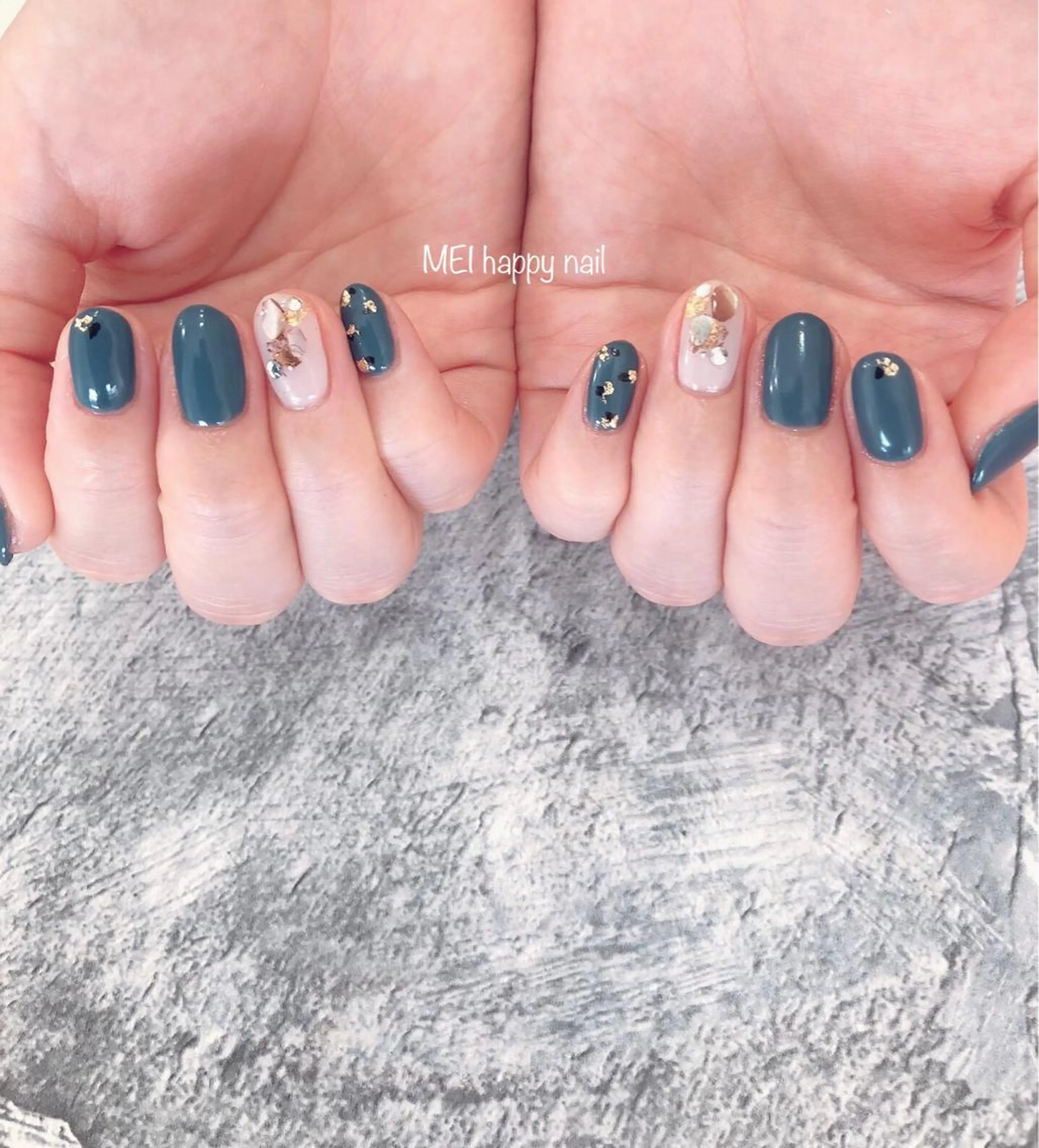 ネイル 北浦和 自爪育成ケアのネイルデザイン