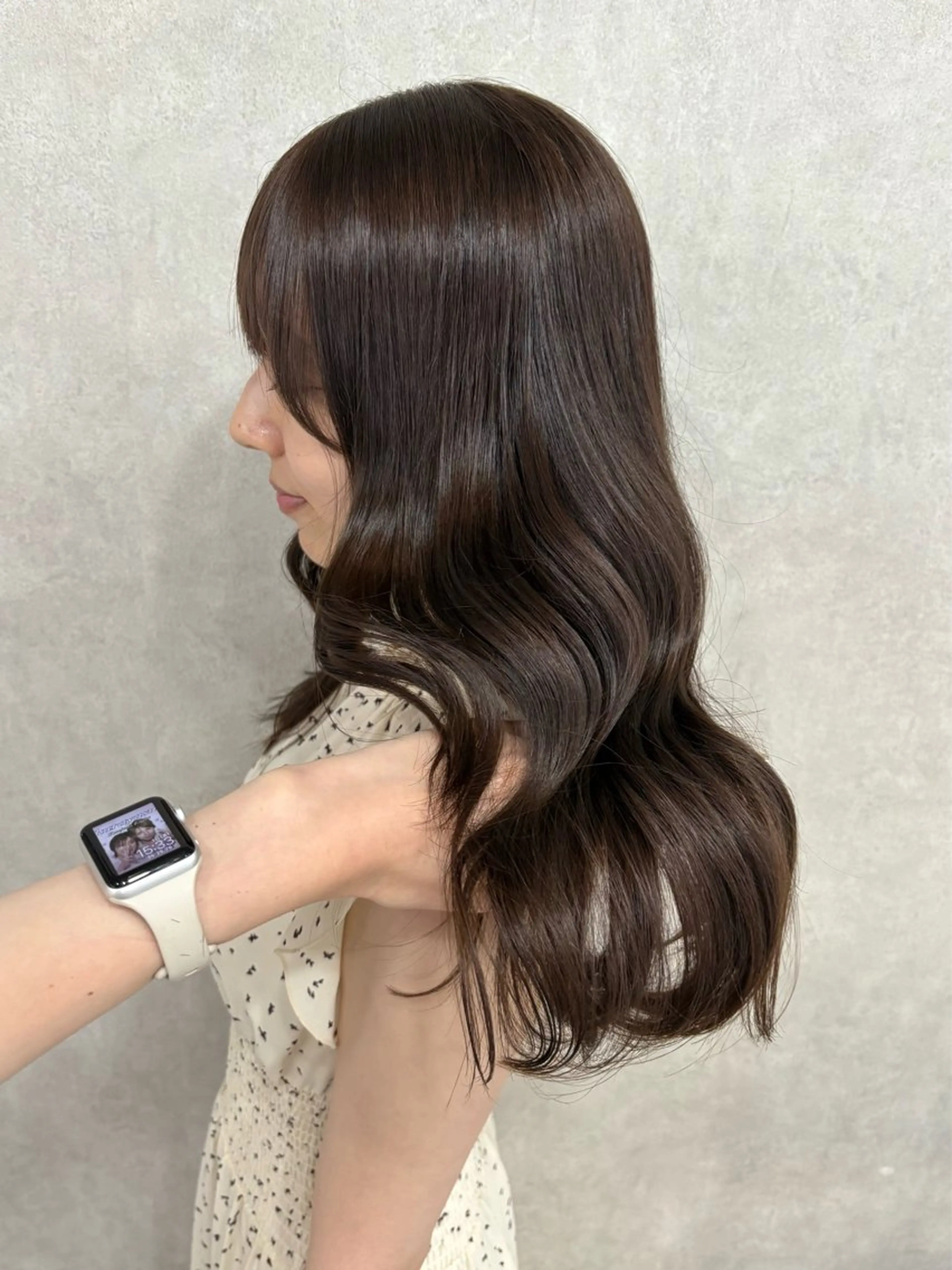 ロング カラー カット ヘアカラー 盛れる顔まわり✨🎀 レイヤー別所好葉のヘアスタイル