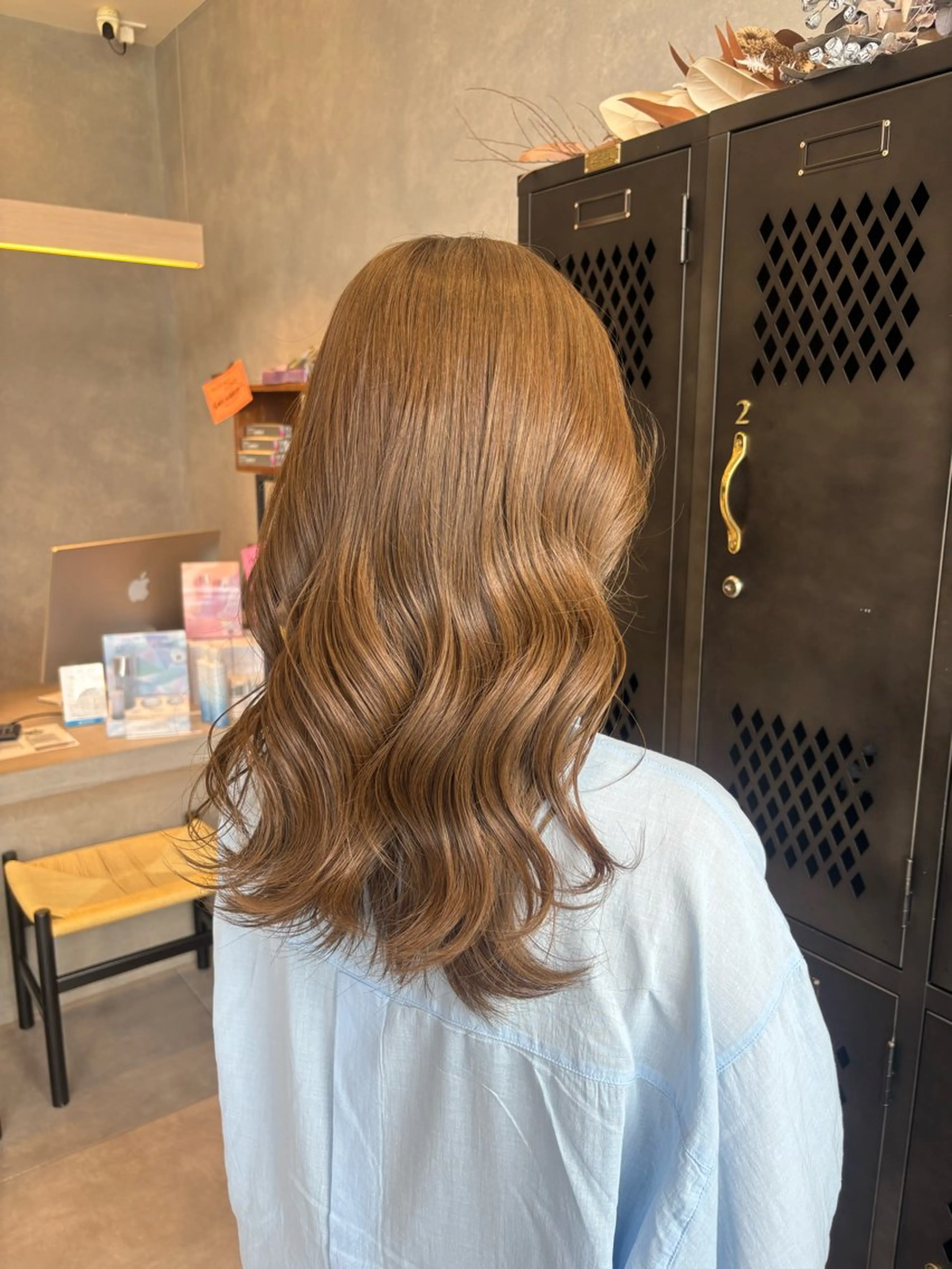 カラー 心美/ブリーチなし 透明感カラーのヘアスタイル