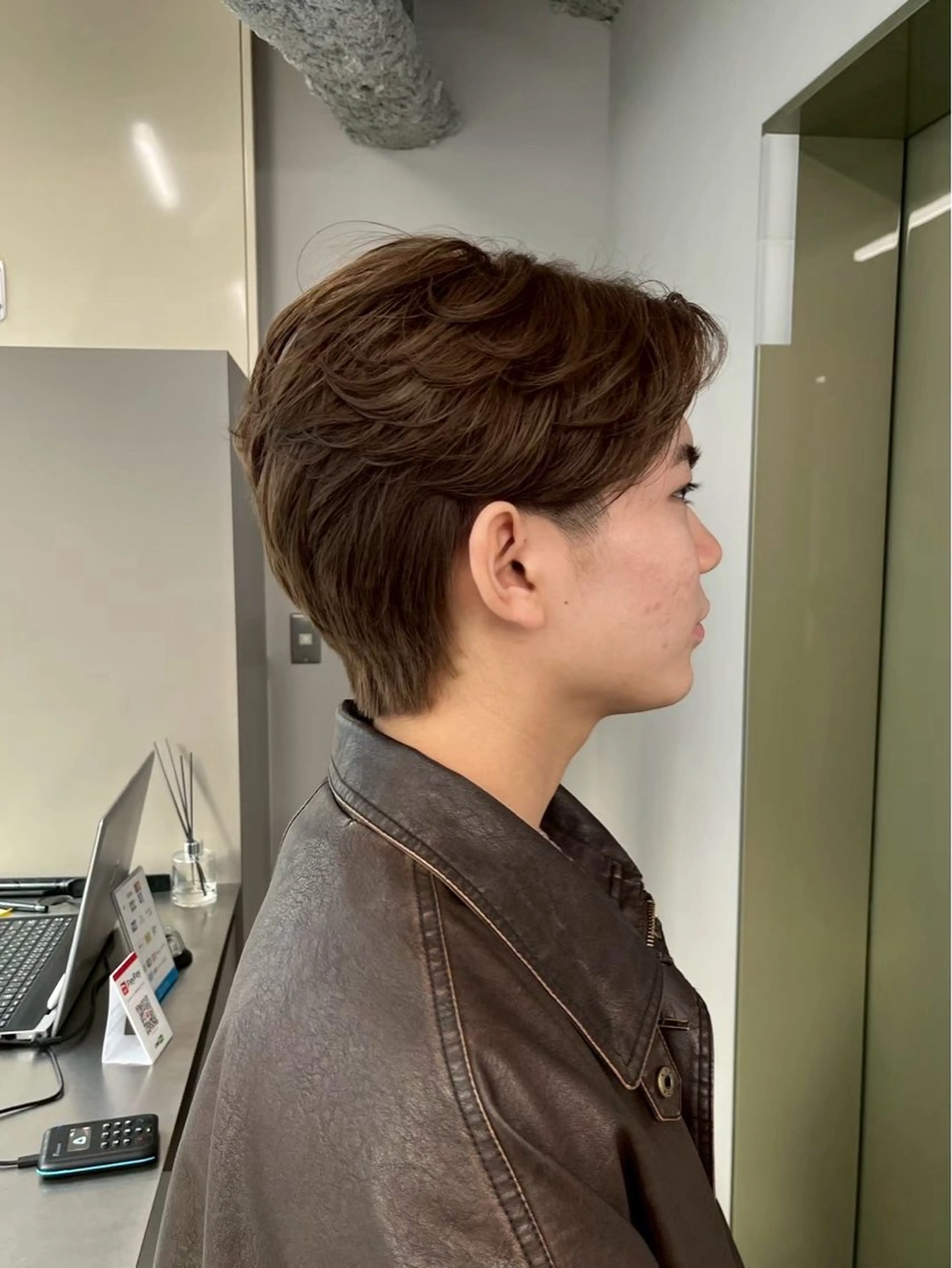 メンズカット+カラーの写真