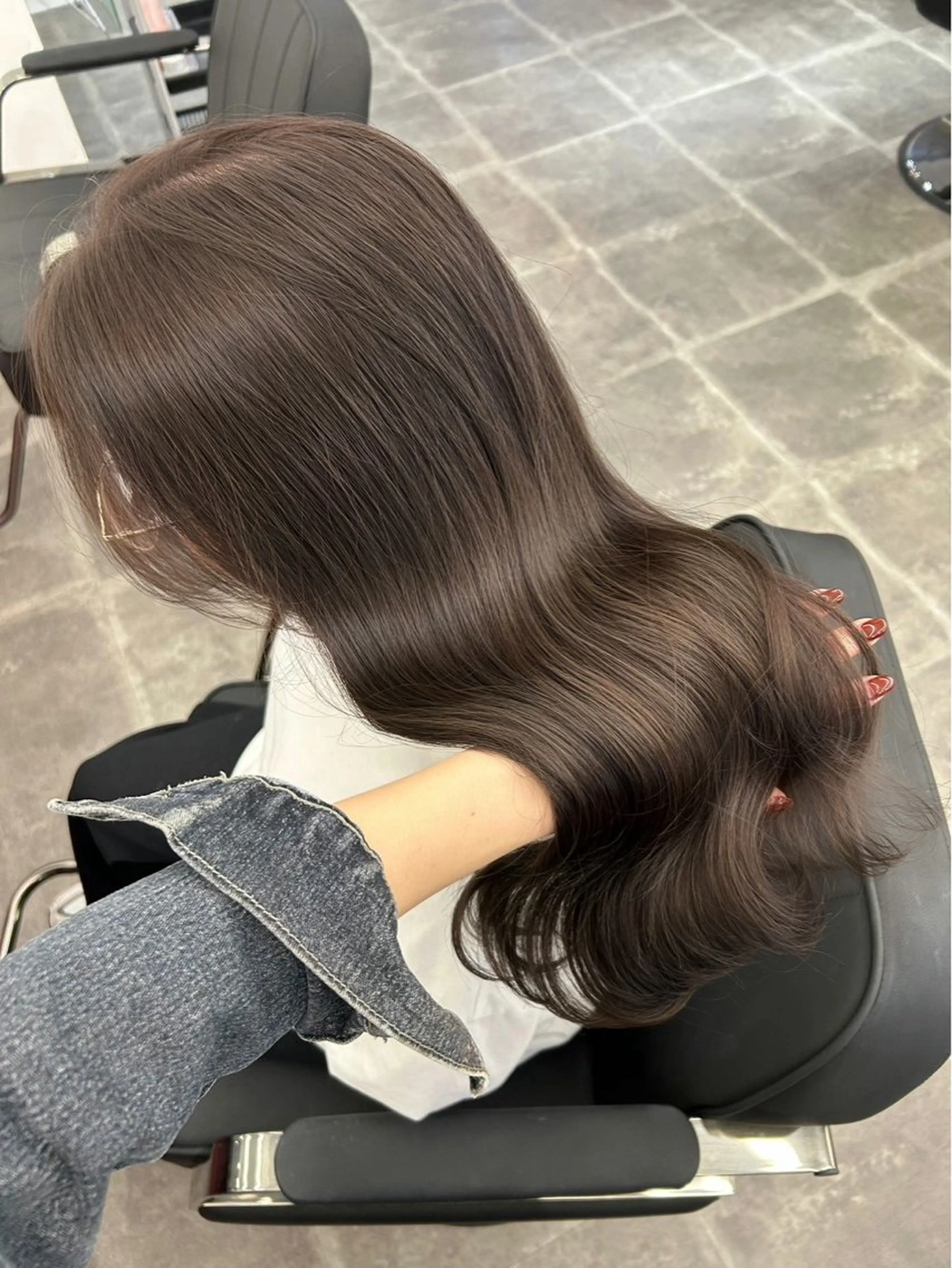 ロング カラー ヘアカラー PELE /りーこ 透明感カラー🥣🎀のヘアスタイル