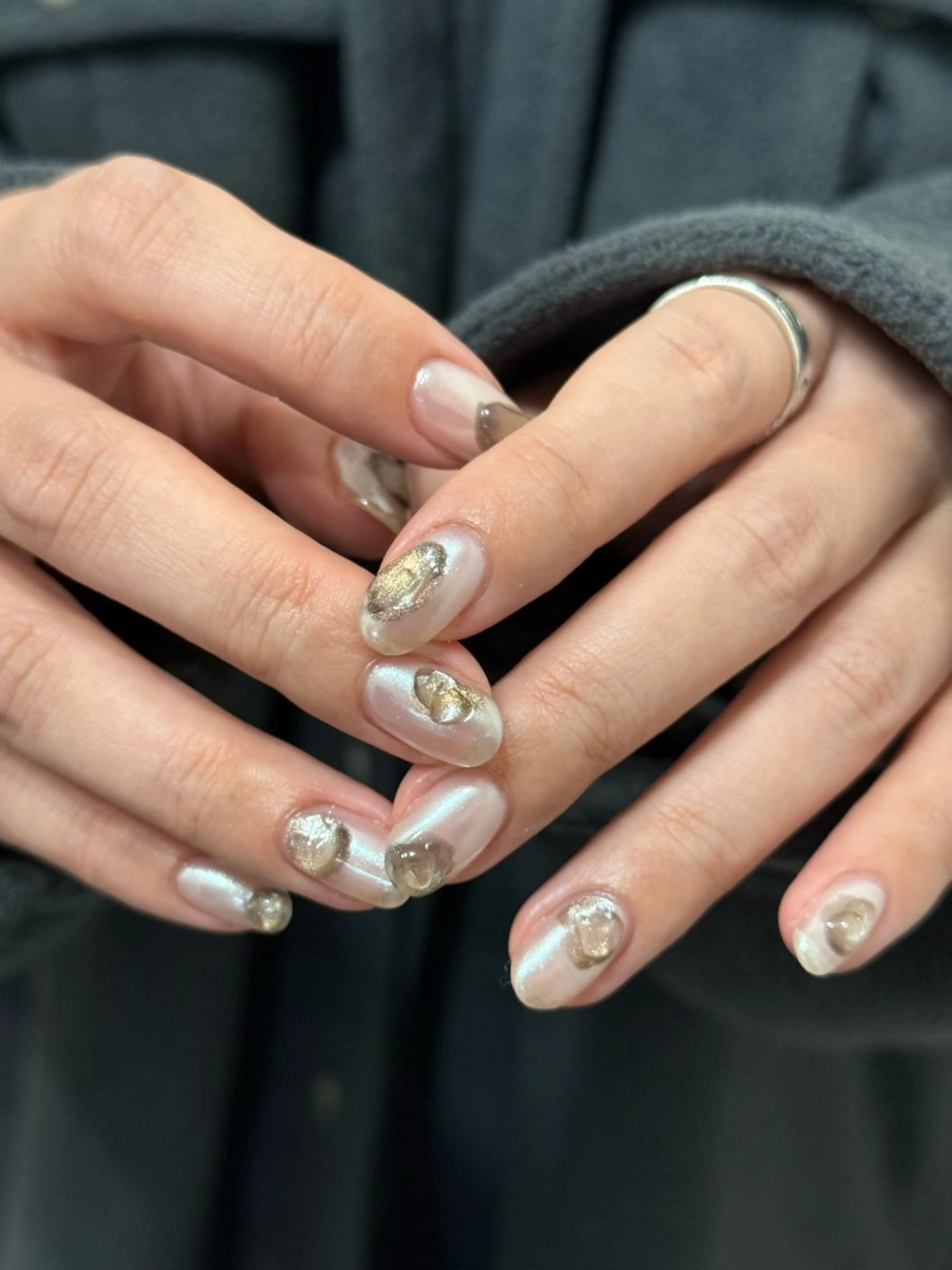 ネイル マグネットネイル ハンドネイル フットネイル kiii.__ ✴︎*のネイルデザイン