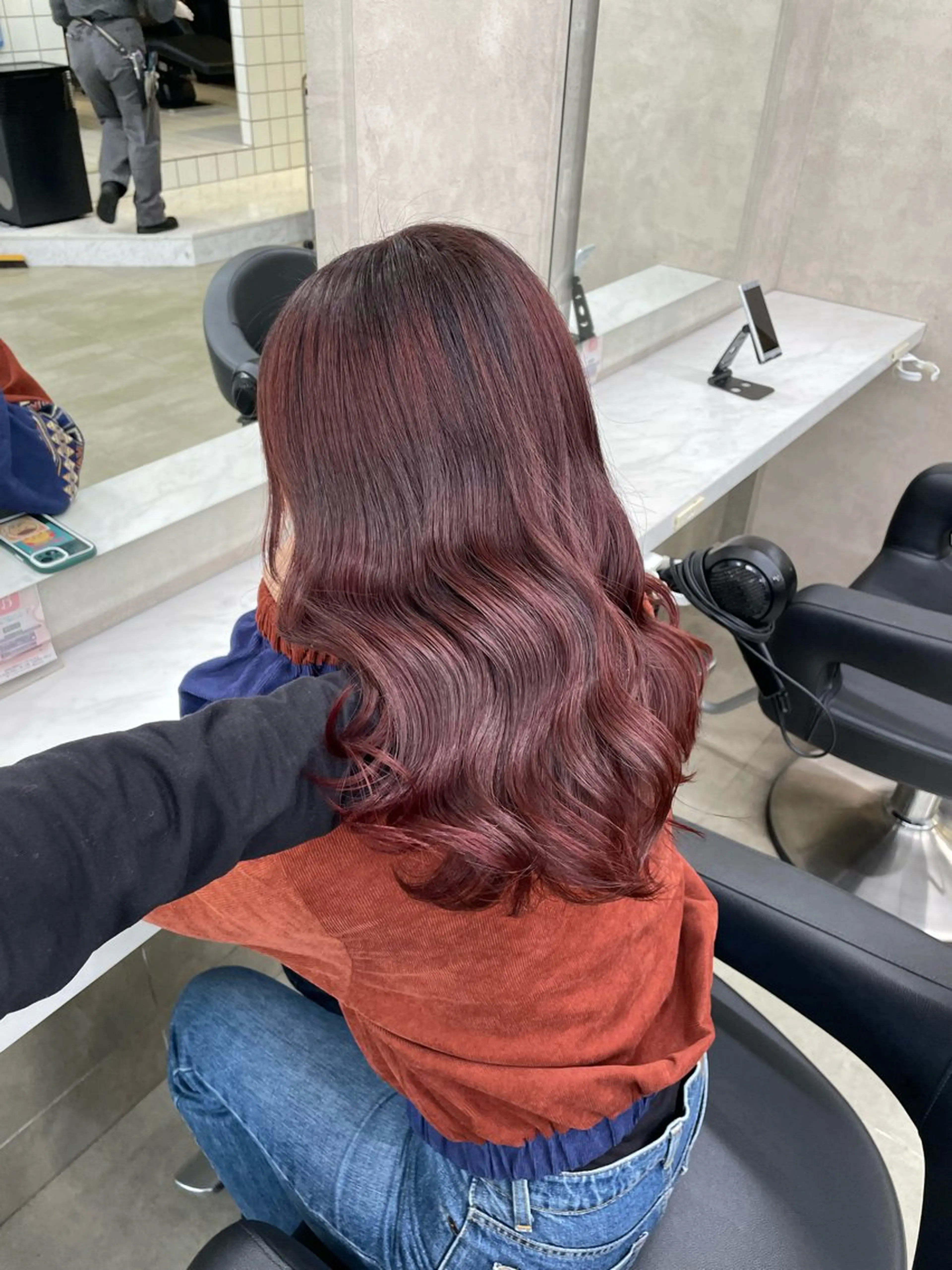 セミロング カラー ヘアアレンジ ヘアカラー トリートメント ヘアセット 💗横浜美容室 💗HARUNAのヘアスタイル
