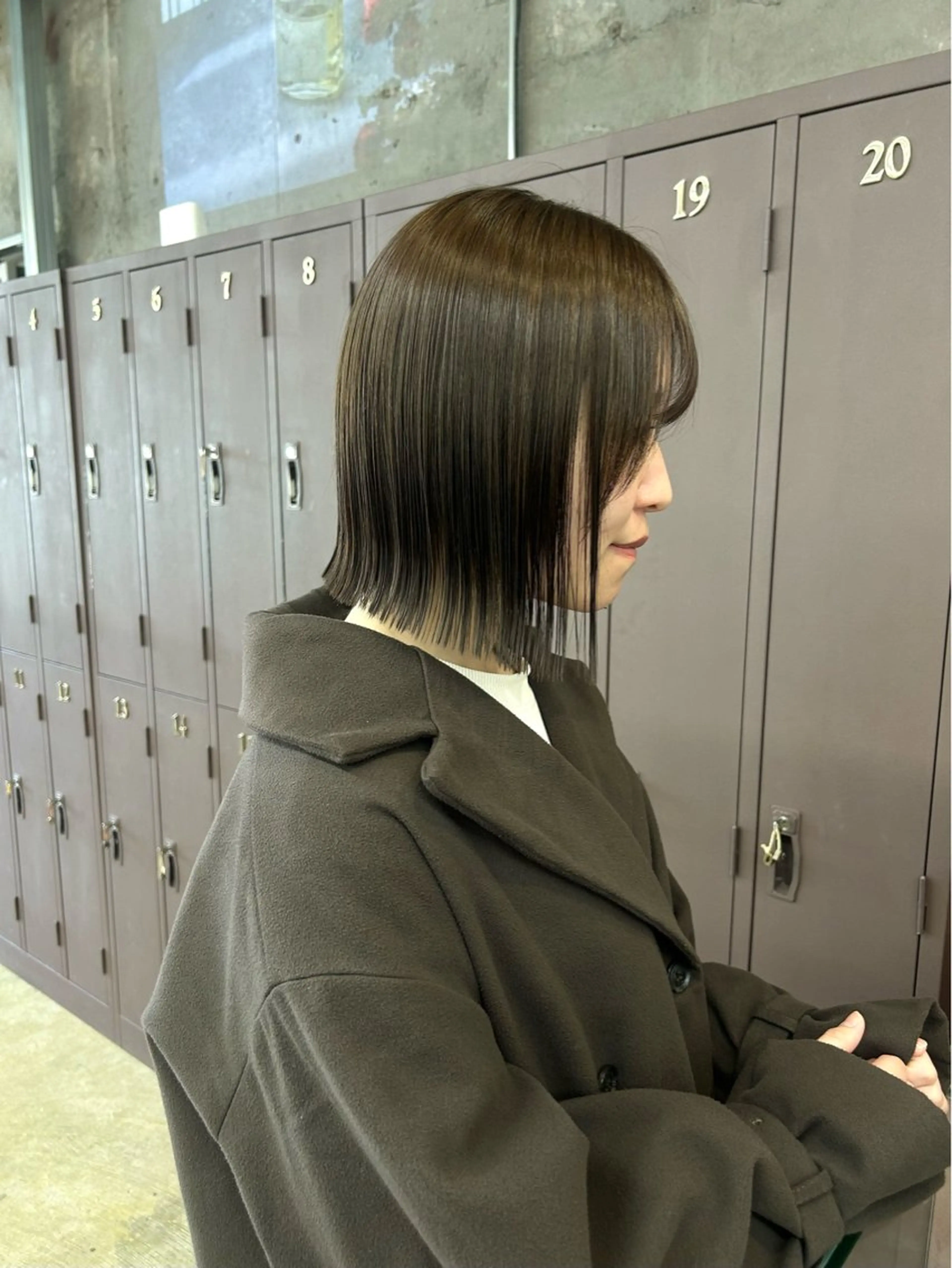 ミディアム 縮毛矯正 伊藤ほのか /パーマ/オリーブのヘアスタイル