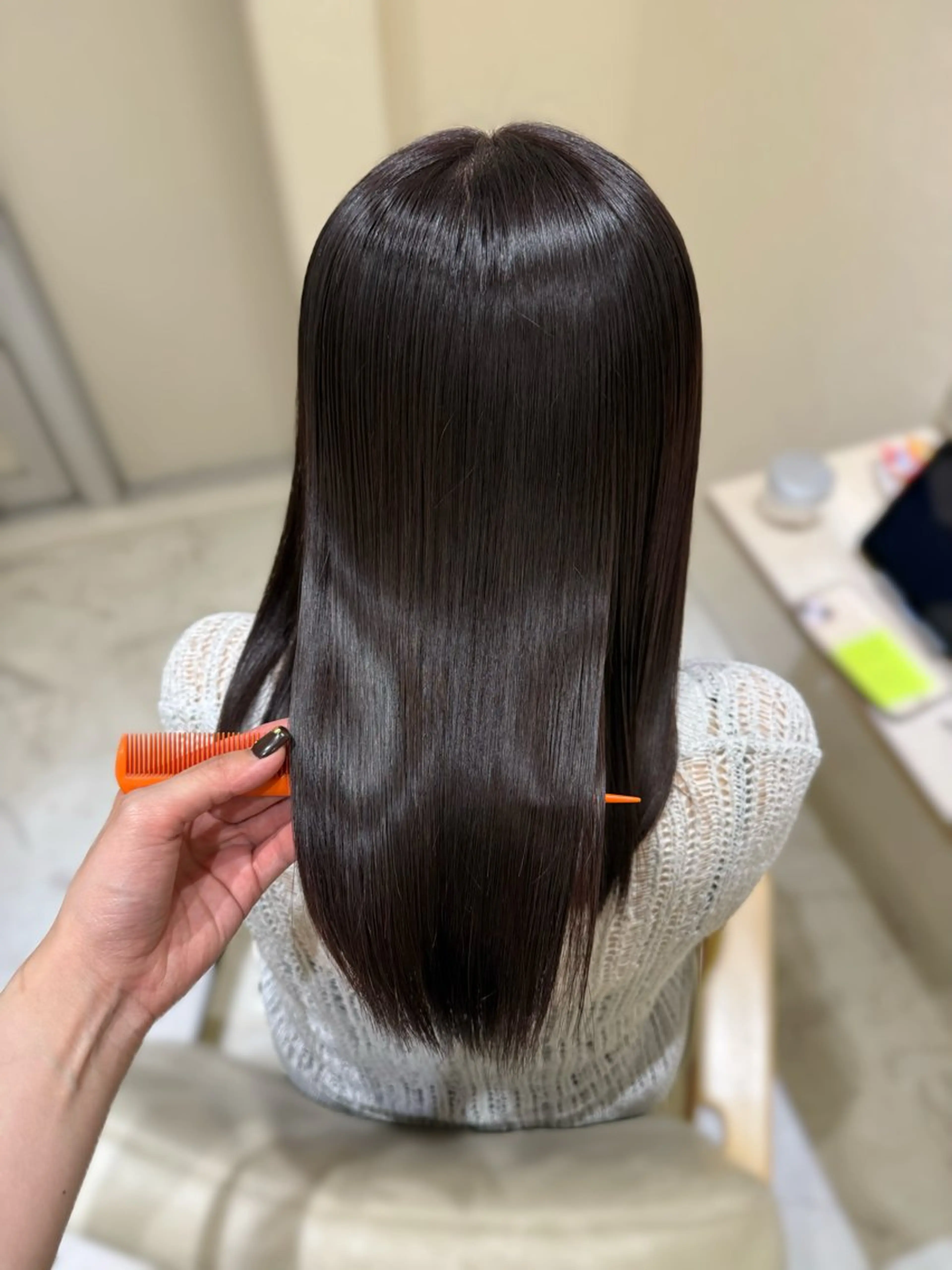 【艶髪度NO.1】*カット+Premium髪質改善TR＋ケアカラー＋*¥17900【髪質改善】の写真