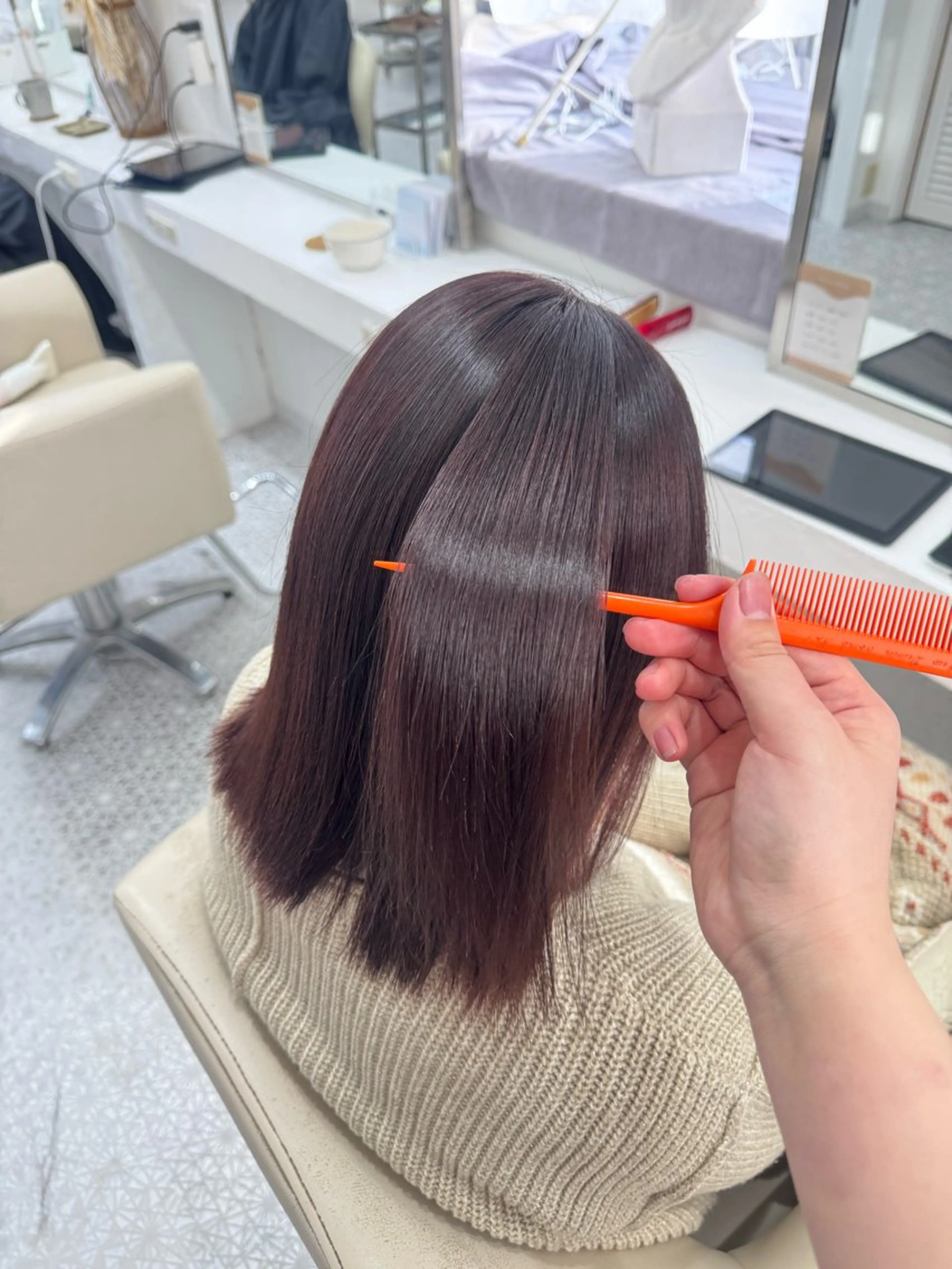 [60%off ]髪質改善ストレート🫧➕カラー🩷の写真