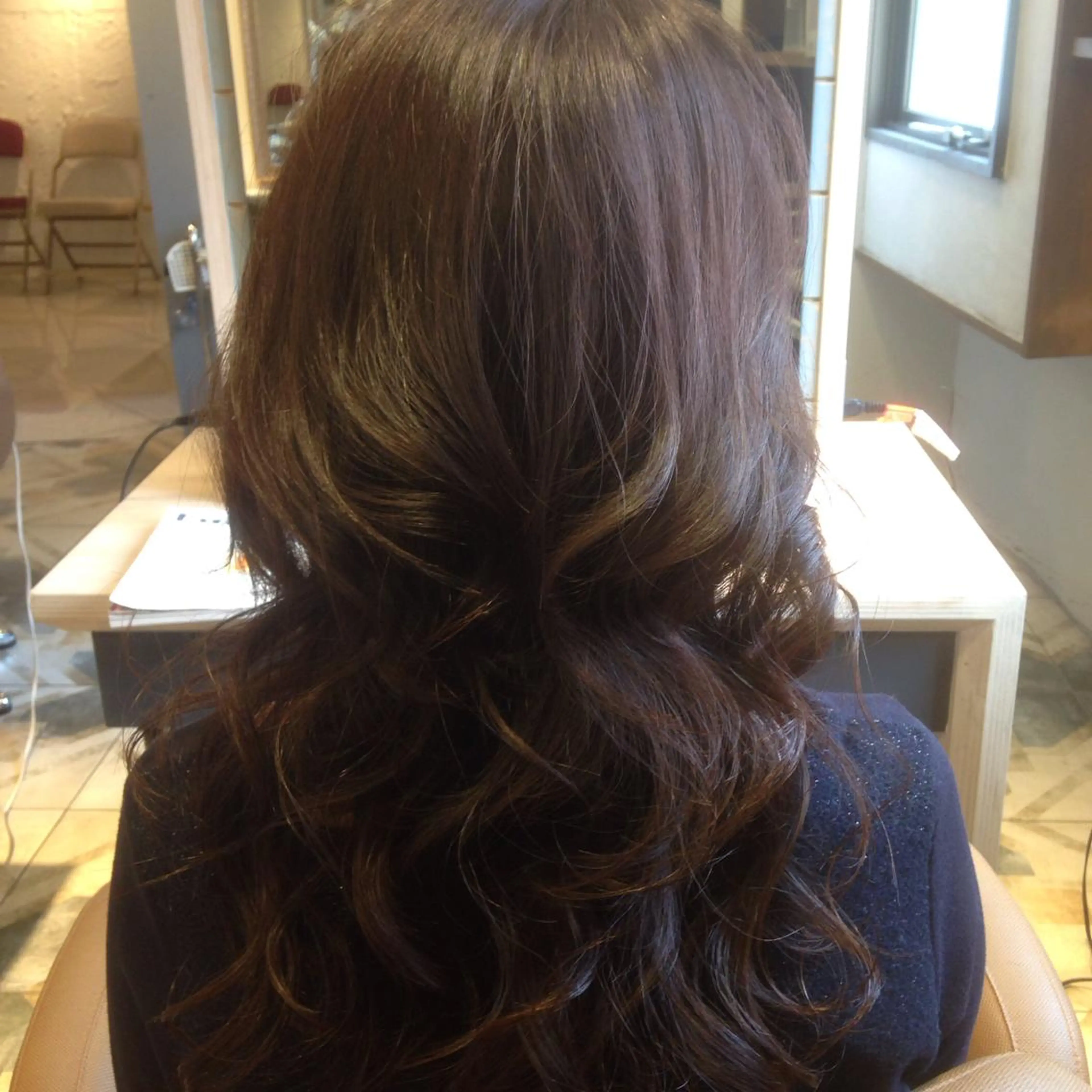 セミロング yeope所属・【体験】韓国 メイク&ヘア天神のヘアスタイル