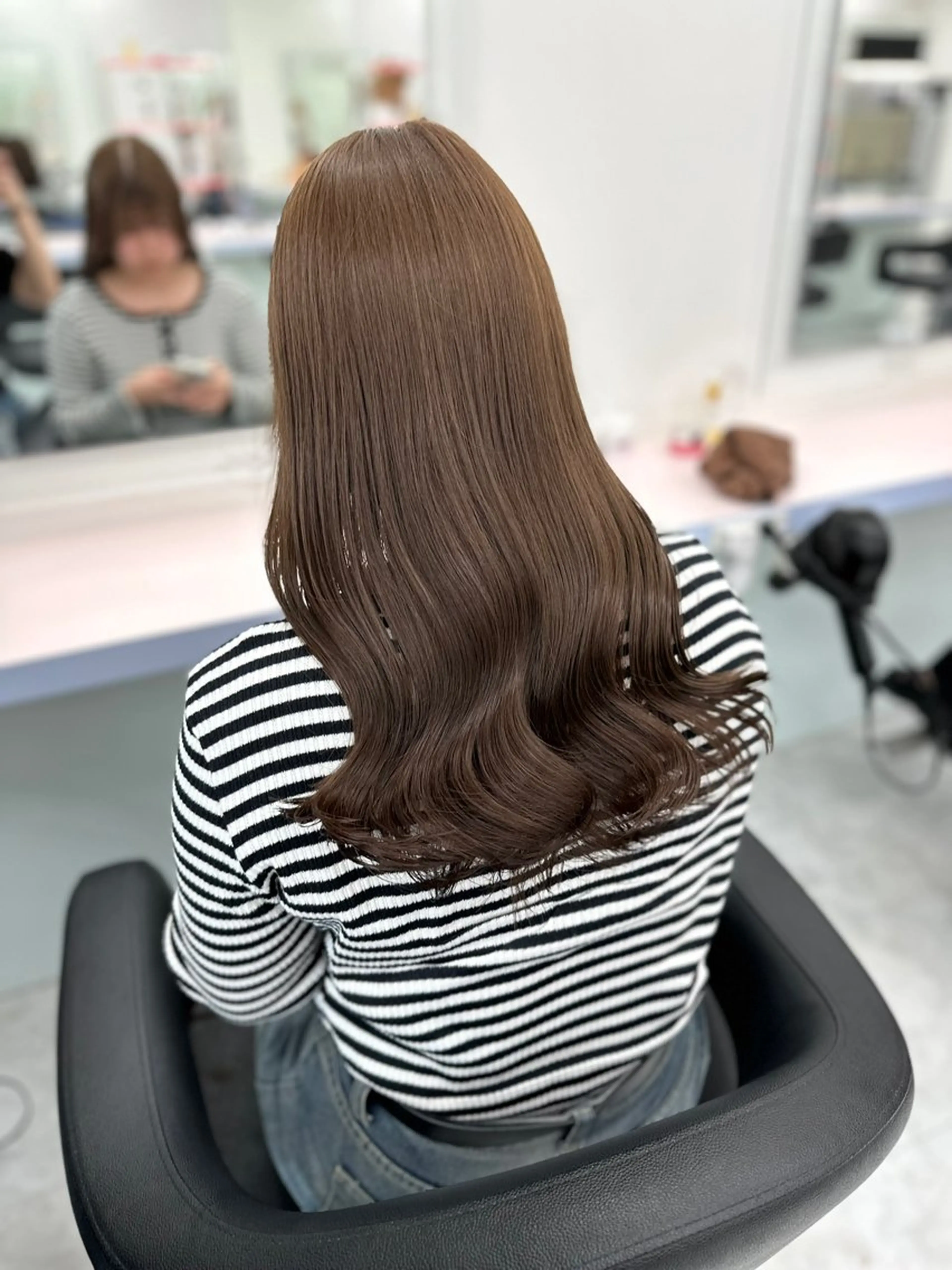 セミロング カラー カット ヘアカラー トリートメント 🫧ハイトーン🫧 ベージュ🫧徹哉のヘアスタイル