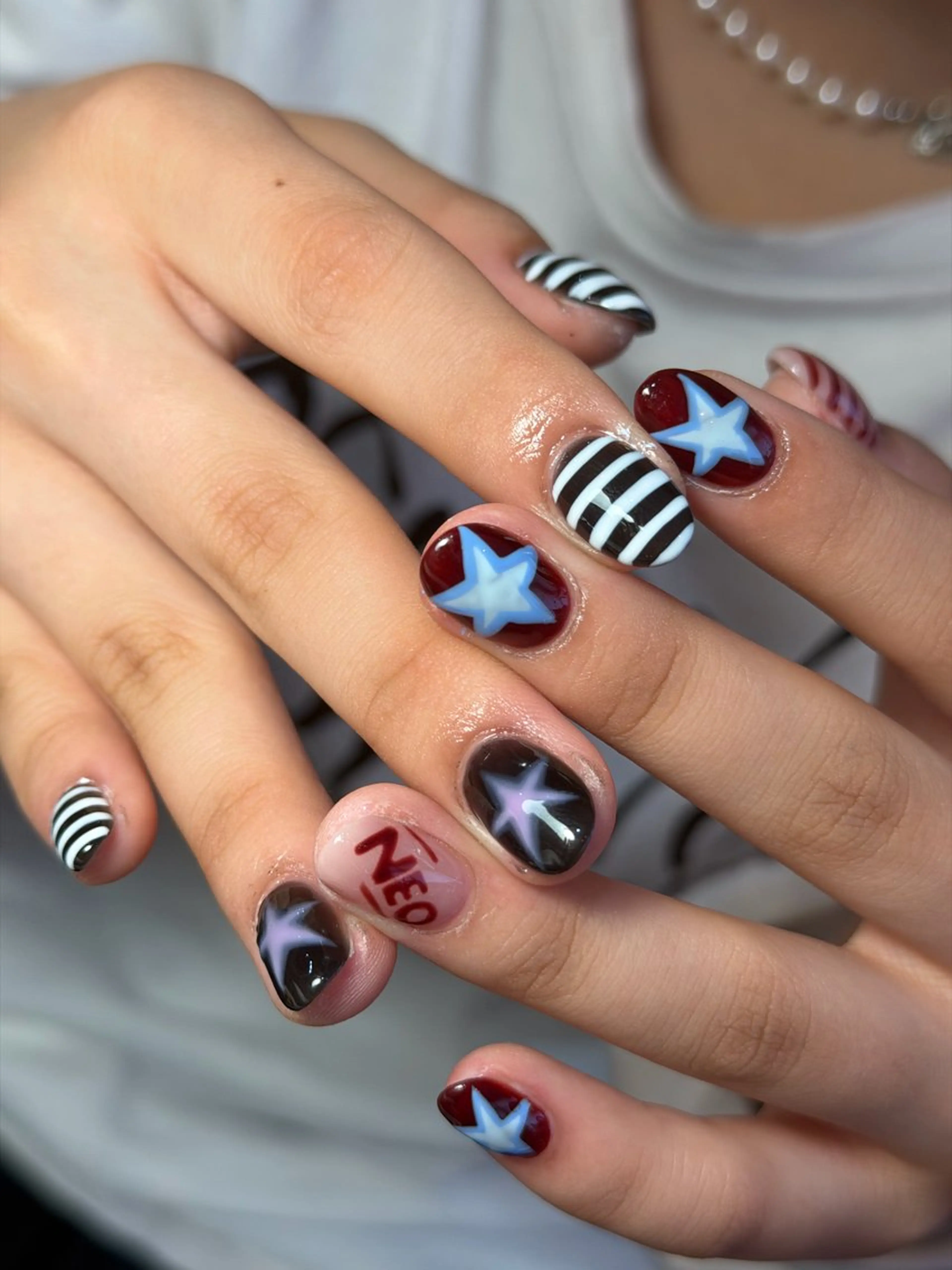 ネイル ジェルネイル キラキラネイル 韓国ネイル レース ロングネイル ハンドネイル CoMo Nailのネイルデザイン