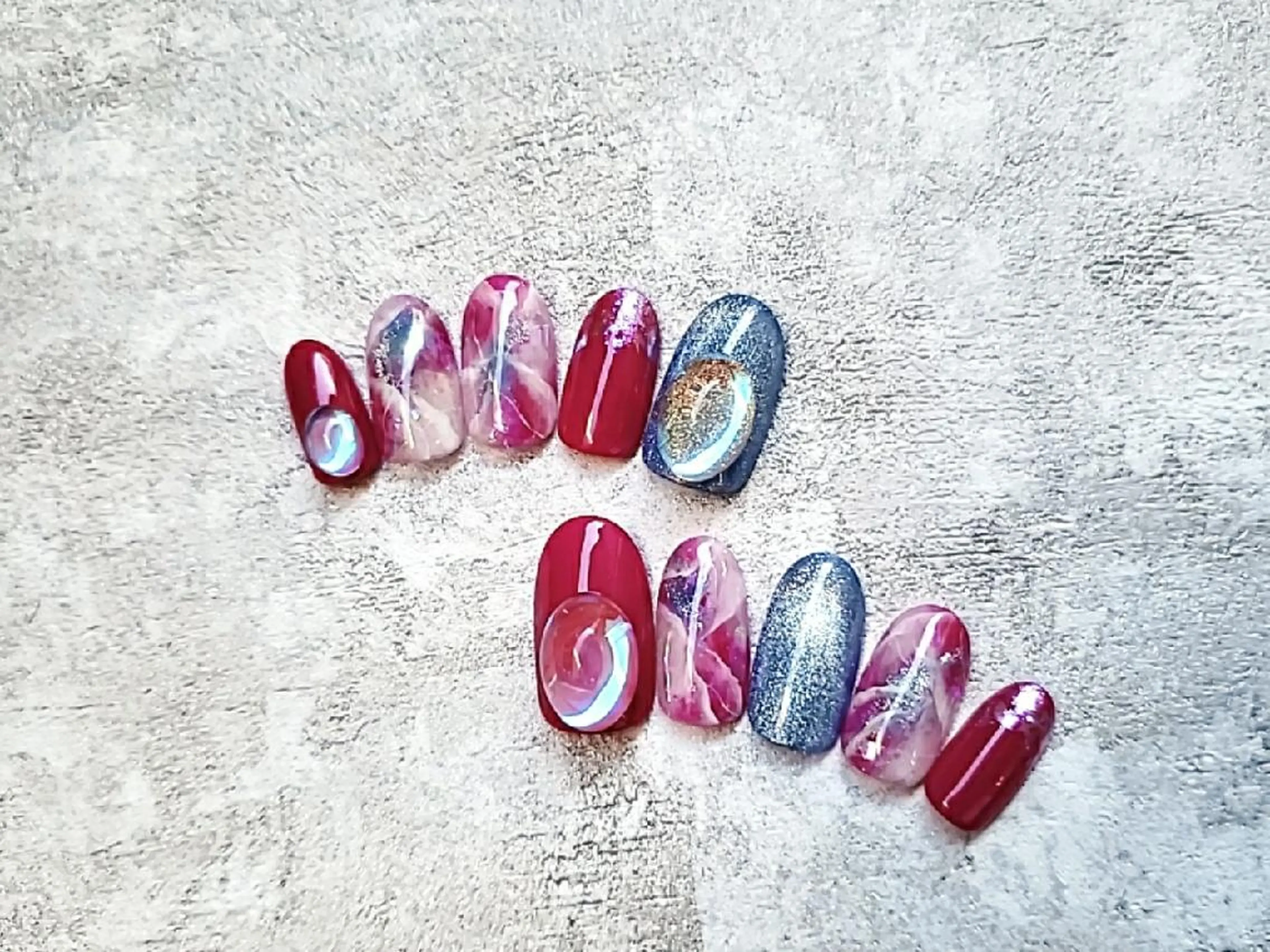 ネイル オーロラネイル ジェルネイル Nail Allureのネイルデザイン