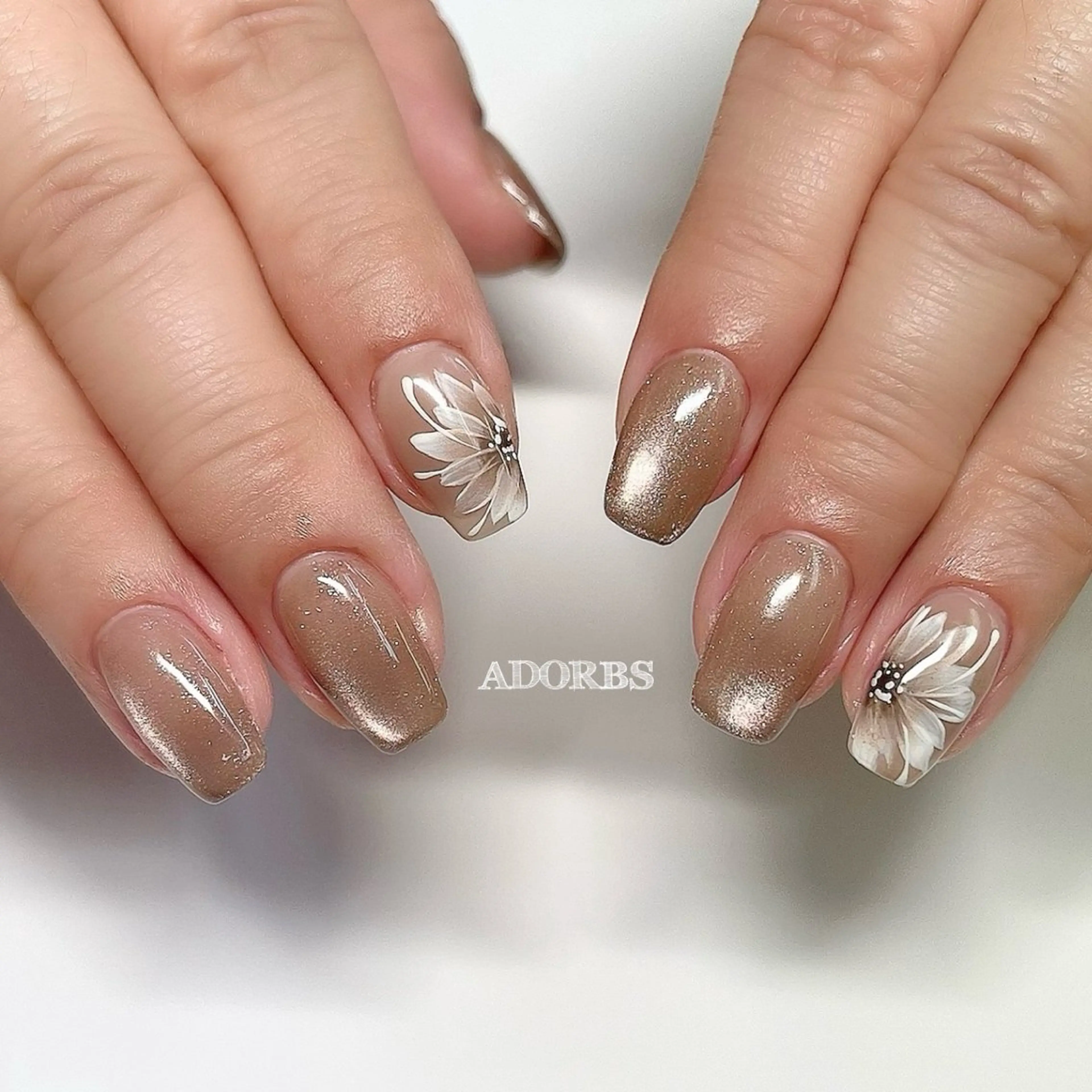 ネイル フラワーネイル ハンドネイル ADORBS ✩上福岡のネイルデザイン