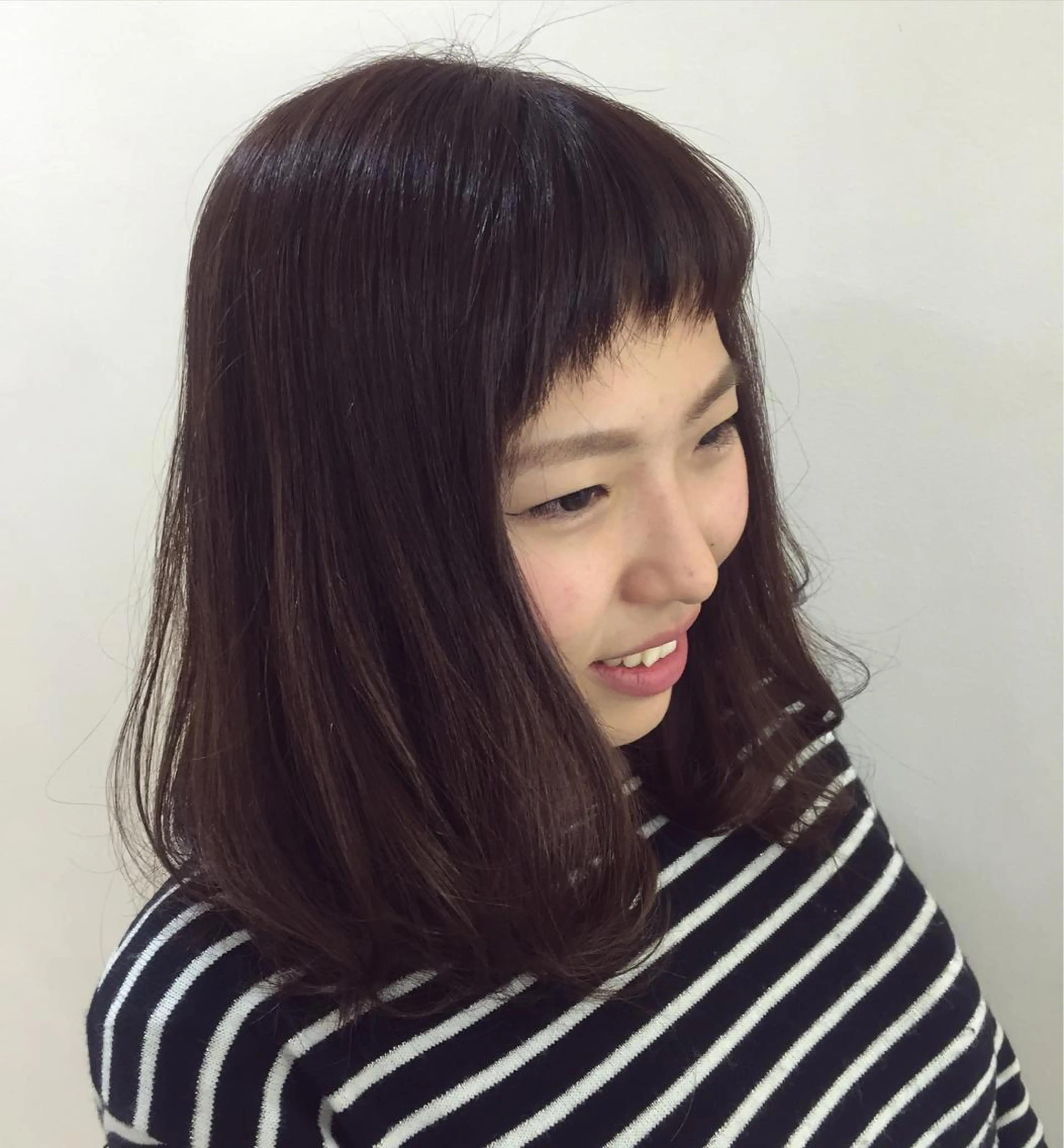 ミディアム カラー ブラウンカラー ピンクカラー ピンクブラウン ﾊｲﾄｰﾝ/ｼｮｰﾄ 村上淳乃🐥のヘアスタイル