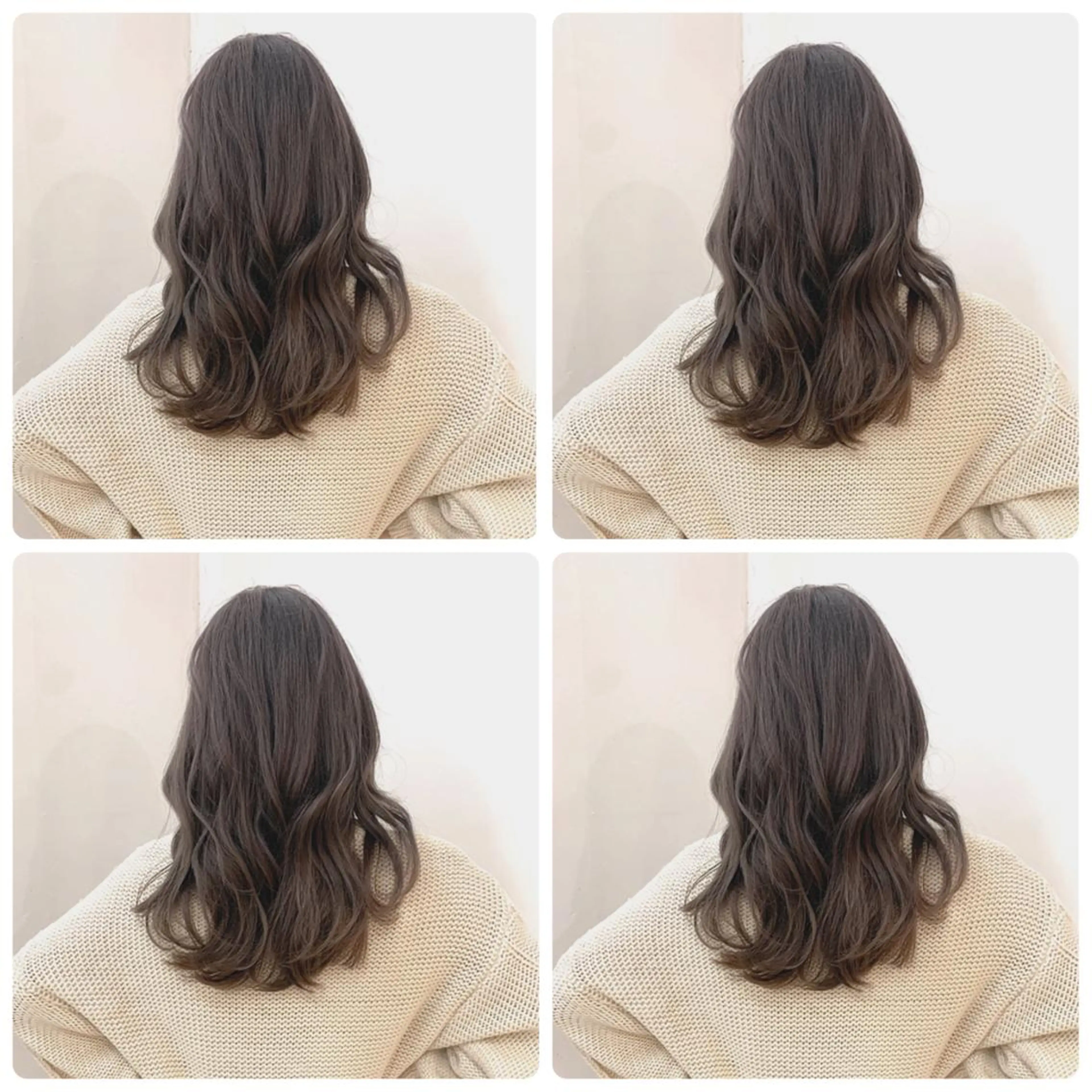 ミディアム カラー ヘアカラー トリートメント 京都大人女性ショート 徒歩1分/秋山のヘアスタイル