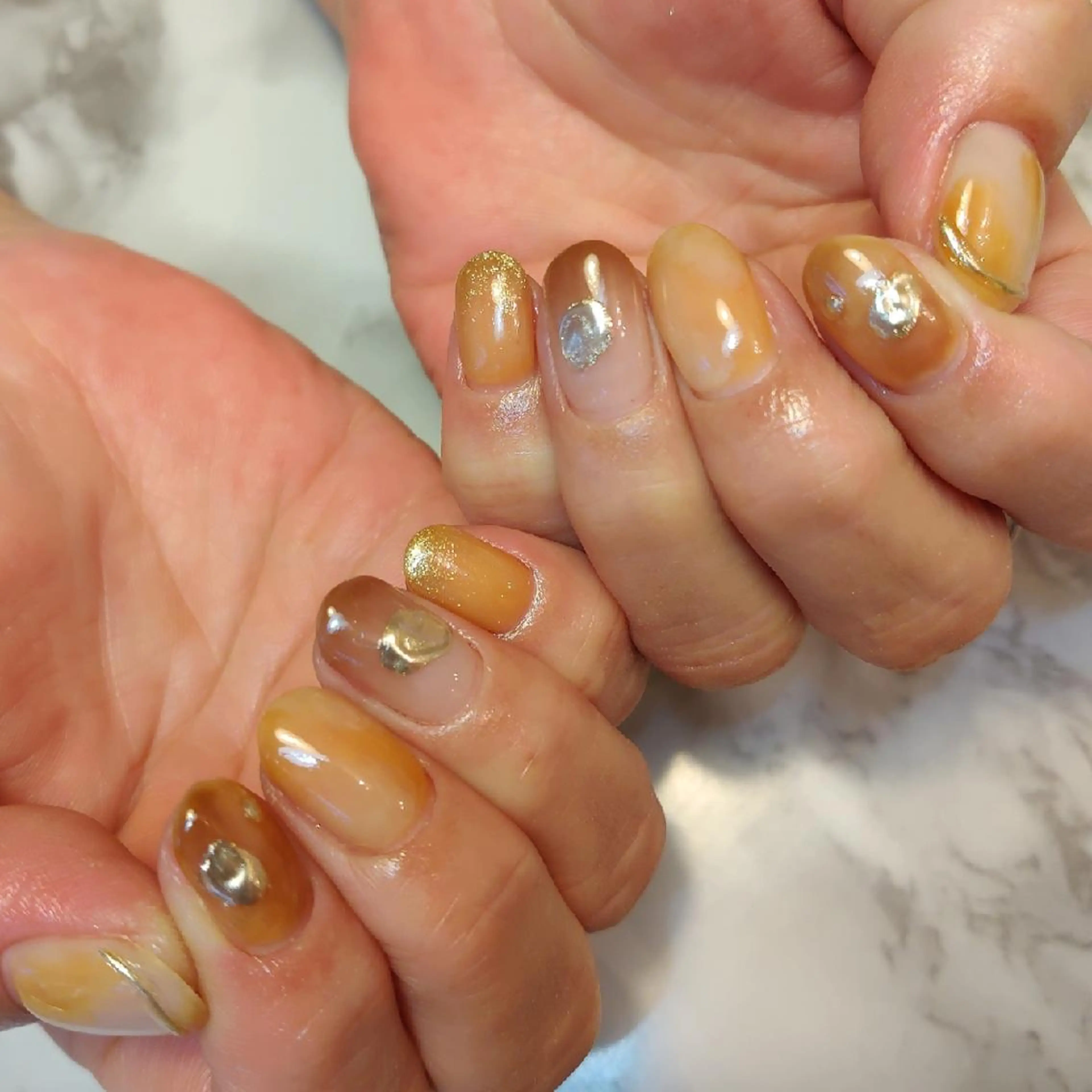 ネイル ニュアンスネイル ジェヌインネイル 河内のネイルデザイン