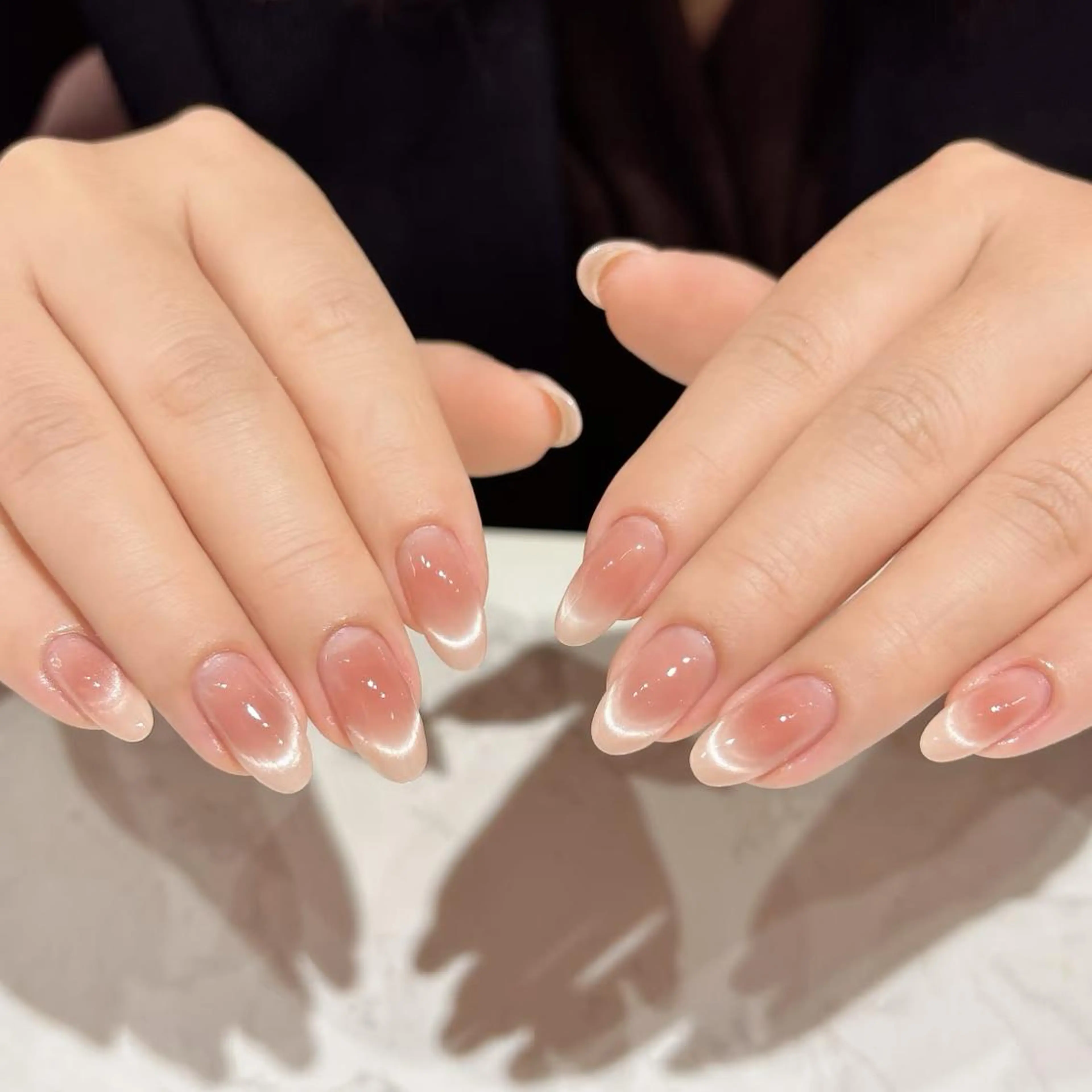 ネイル チークネイル ネイルチップ ワンホンネイル ハンドネイル 渋谷 Domi Nailのネイルデザイン