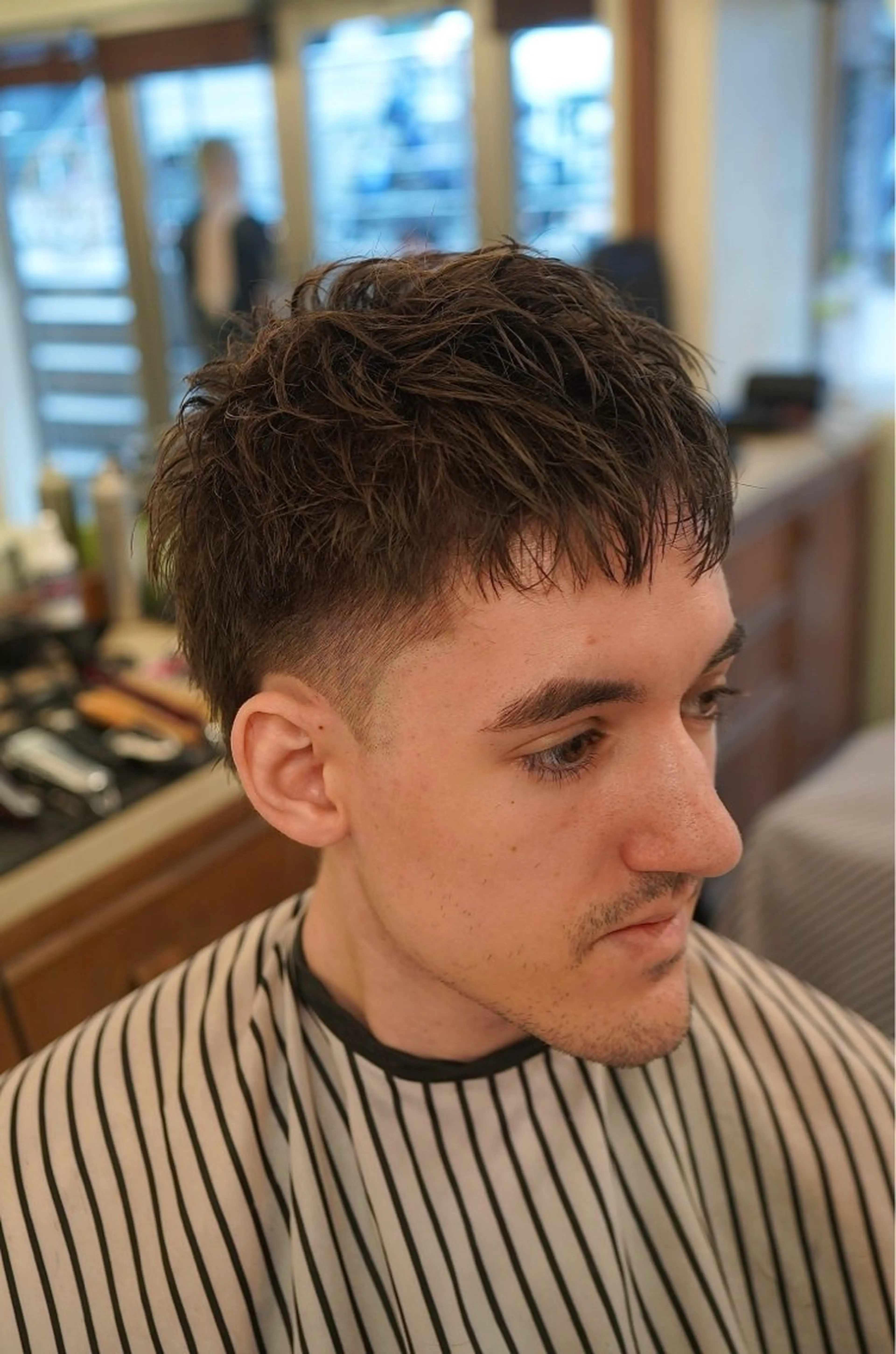 ショート メンズ マレットヘア カット 吉祥寺バーバー takumiのヘアスタイル