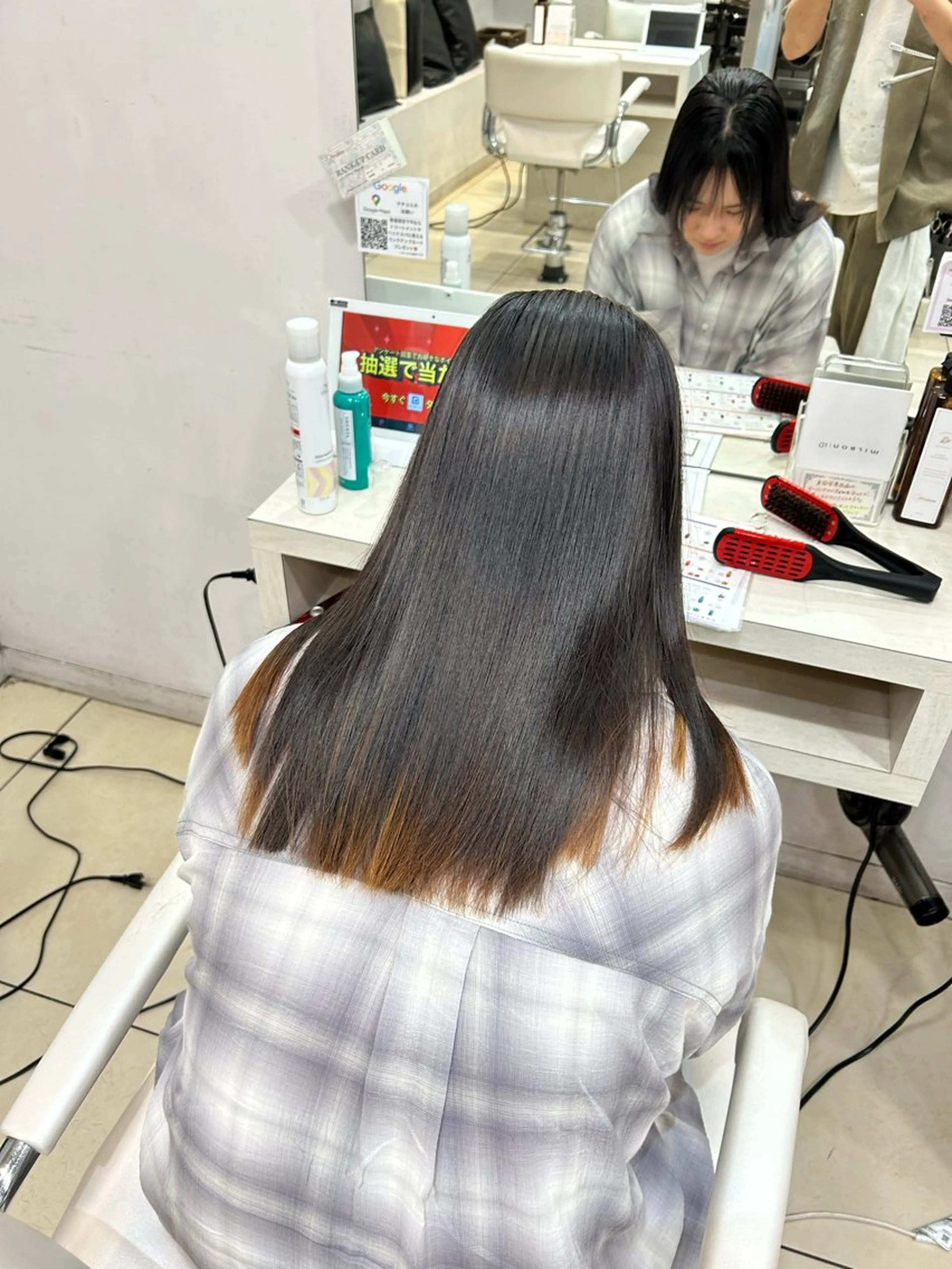 ロング 髪質改善 カット ヘアカラー トリートメント 【髪質改善カラー】 瀧田嵐士🇰🇷のヘアスタイル