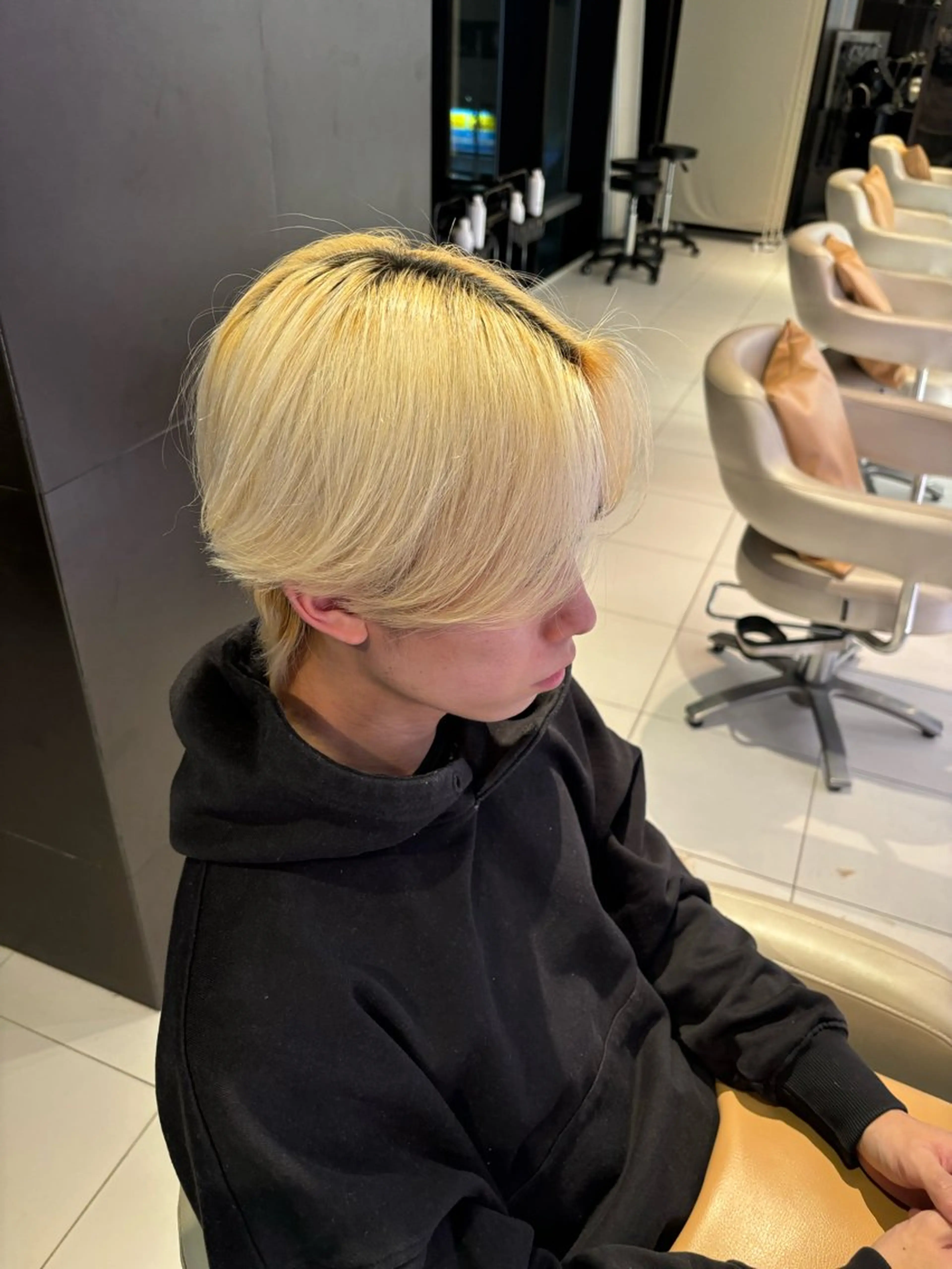 ミディアム メンズ カット 野田 聖輝のヘアスタイル