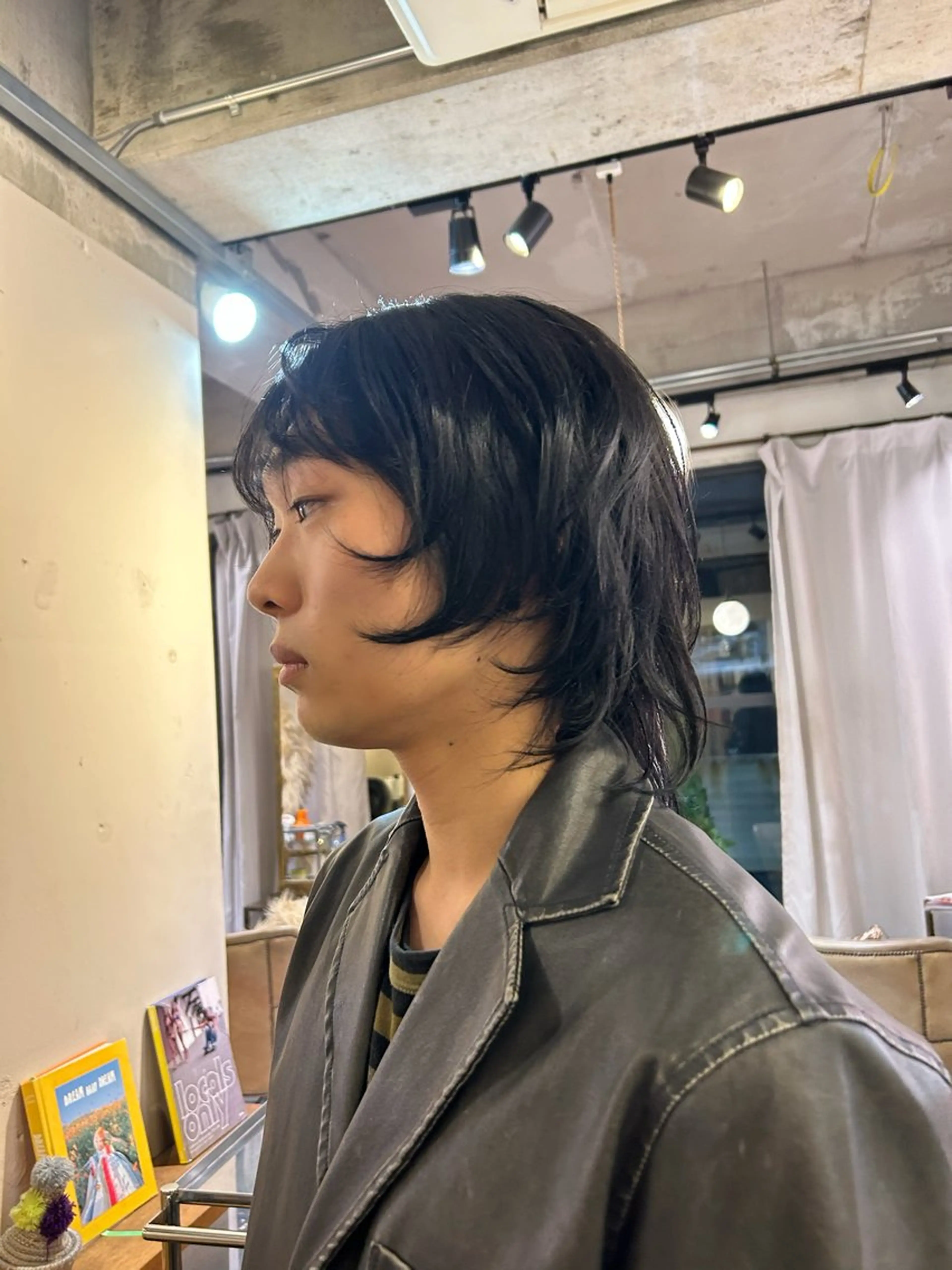 セミロング メンズ カット はな SPURのヘアスタイル