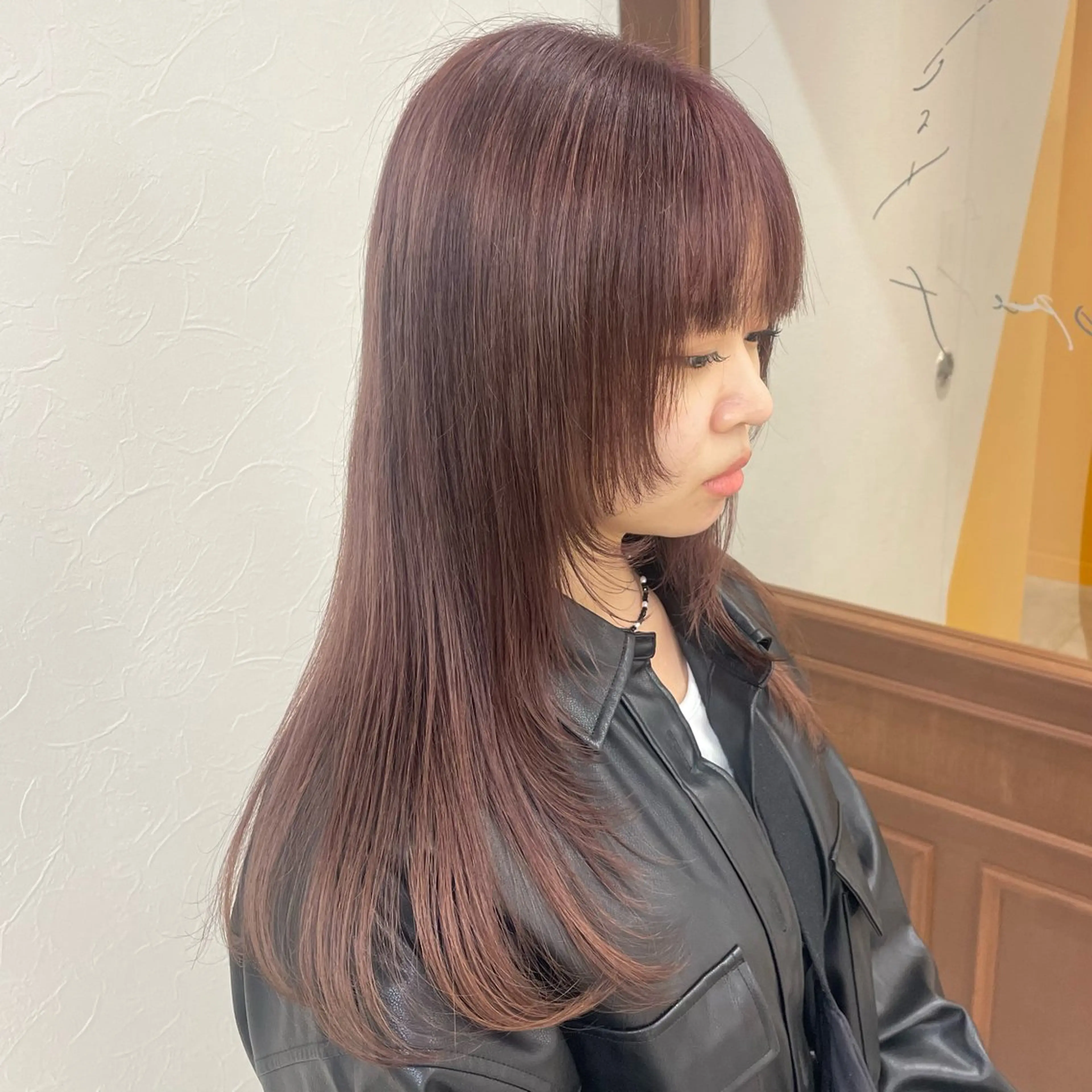 ロング カラー ブリーチ カット ヘアカラー ヘッドスパ 似合わせカラー×髪質 改善伏見/RIONAのヘアスタイル