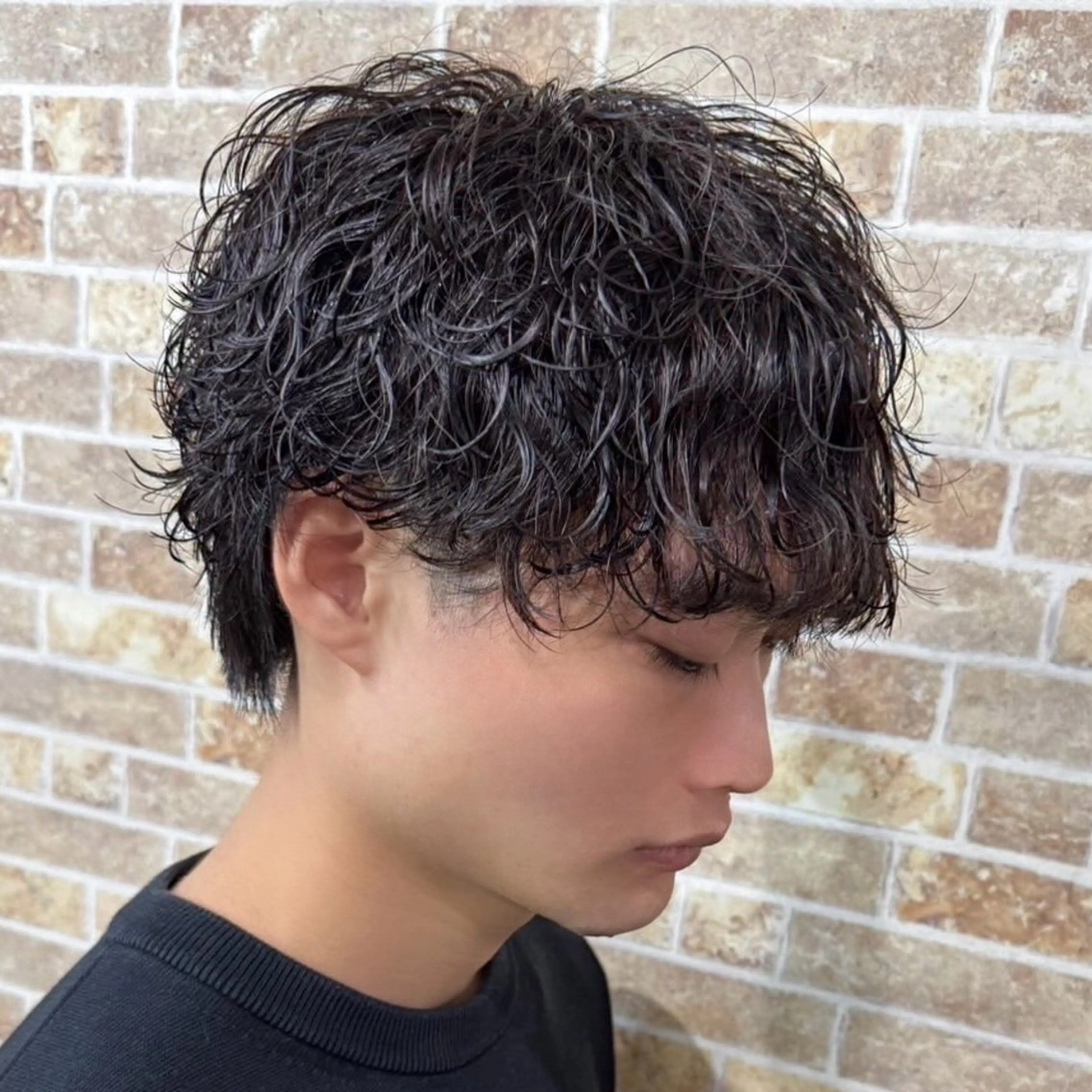 パーマ メンズ カット パーマ トリートメント ヘアセット 💈メンズパーマ特化 店長望月謙二郎💈のヘアスタイル