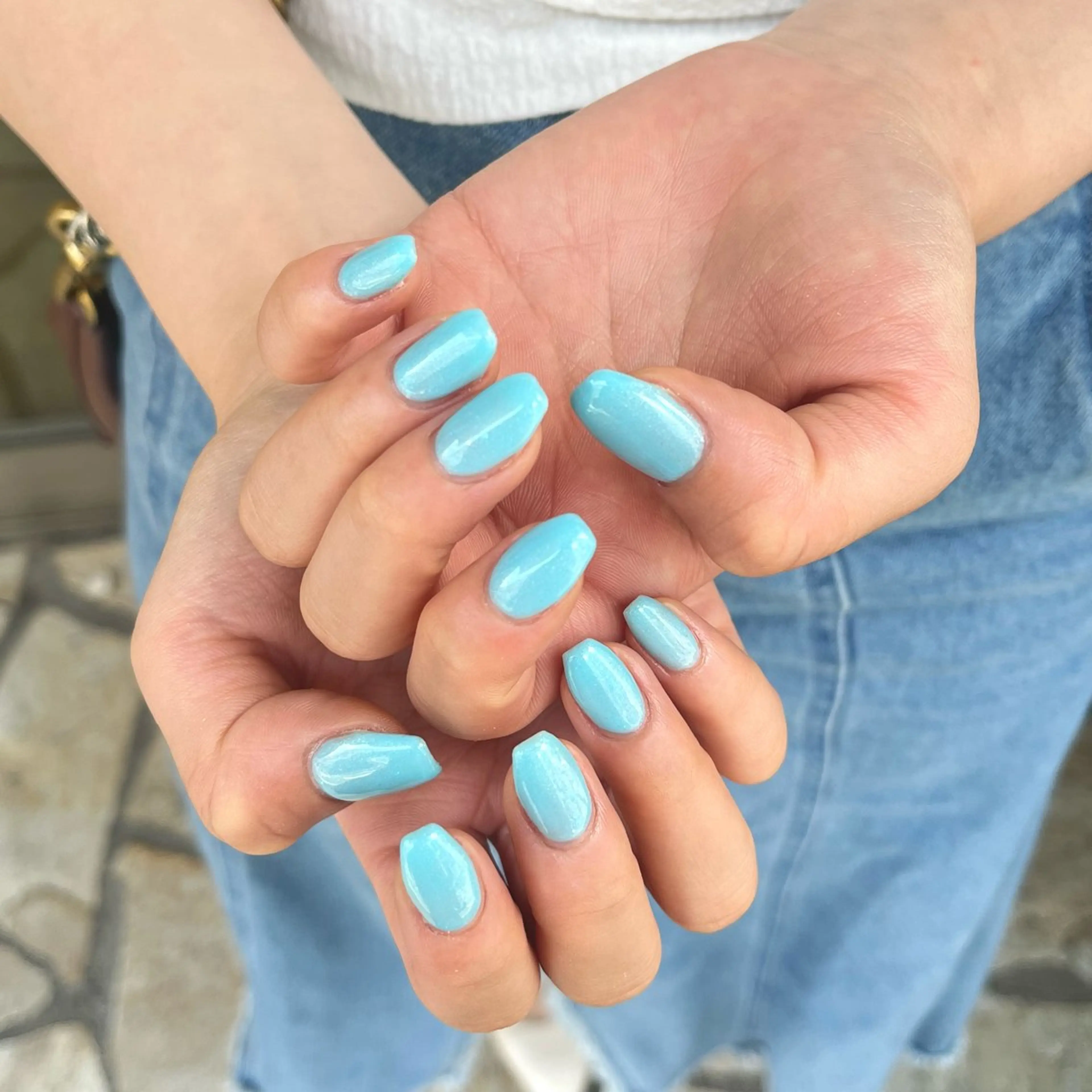 ネイル ワンカラーネイル 坂口 莉愛のネイルデザイン