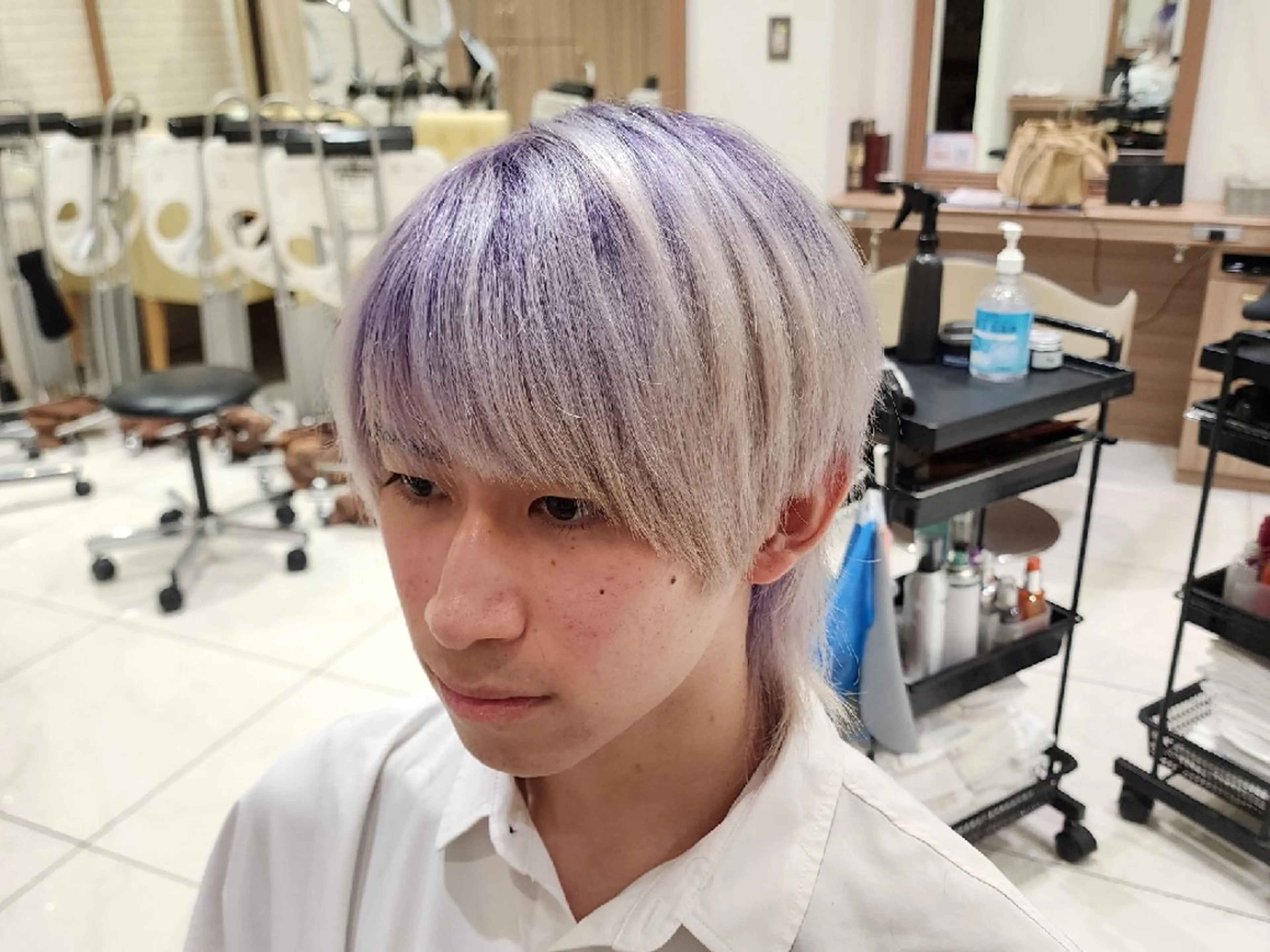 ショート カラー アッシュ ブリーチ イルミナカラー ラベンダーカラー ラベンダーアッシュ ヘアカラー カラー特化🔥中村 和貴＜Ash津田沼＞のヘアスタイル