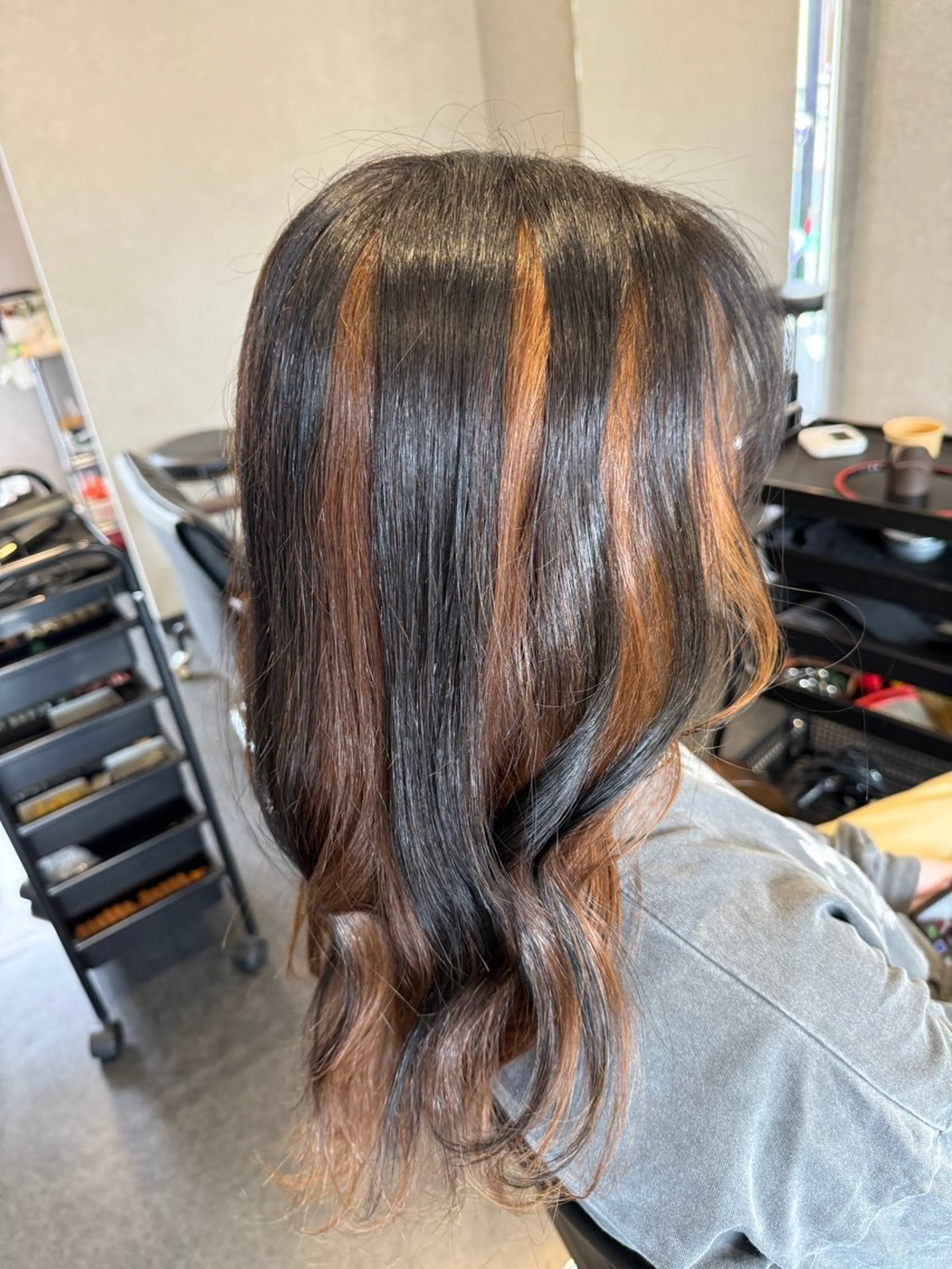 ミディアム 髪質改善⚡️カラー 🍀武久 誠🍀のヘアスタイル