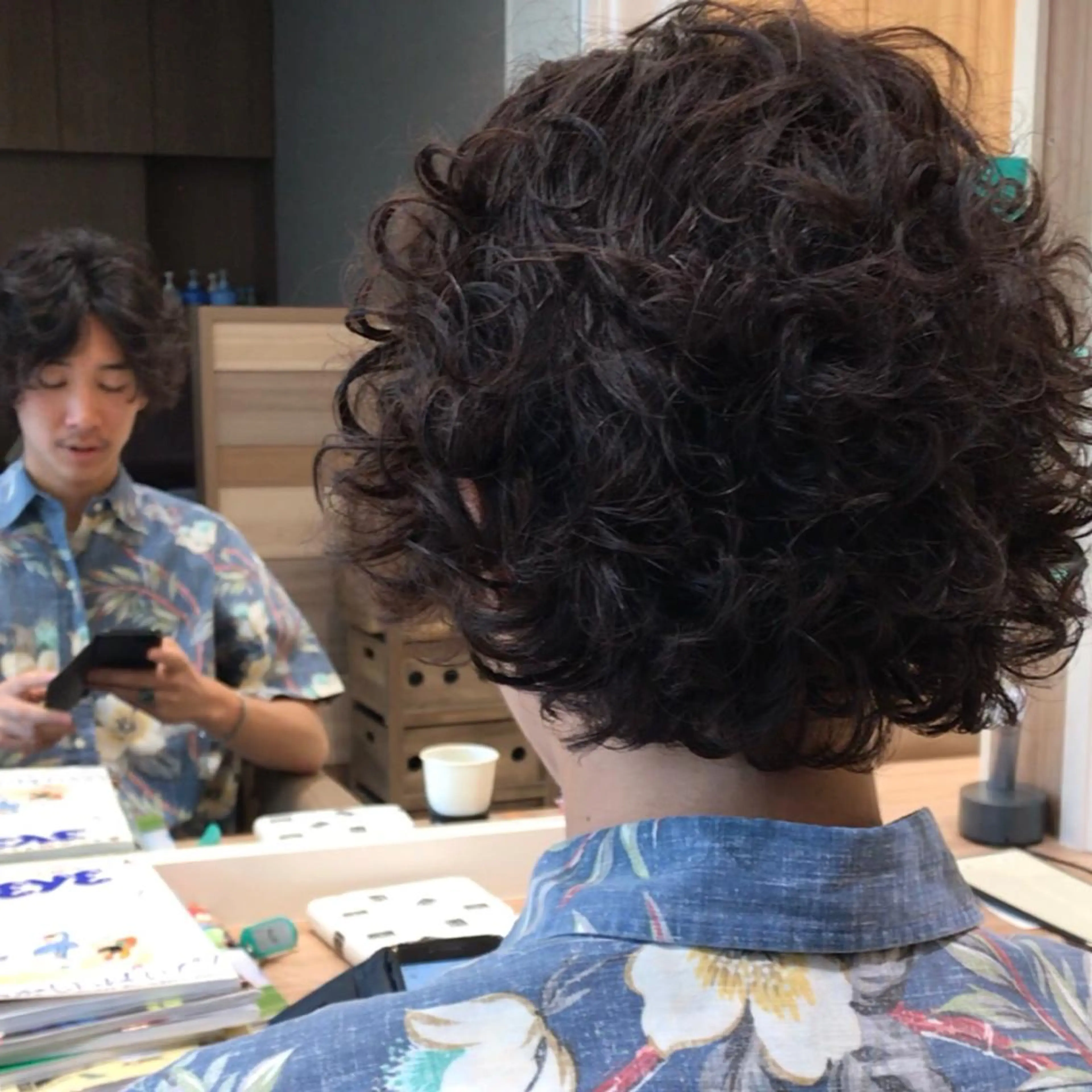 ショート パーマ メンズ メンズパーマ 当日予約🆗✂︎ ウエモト タクのヘアスタイル