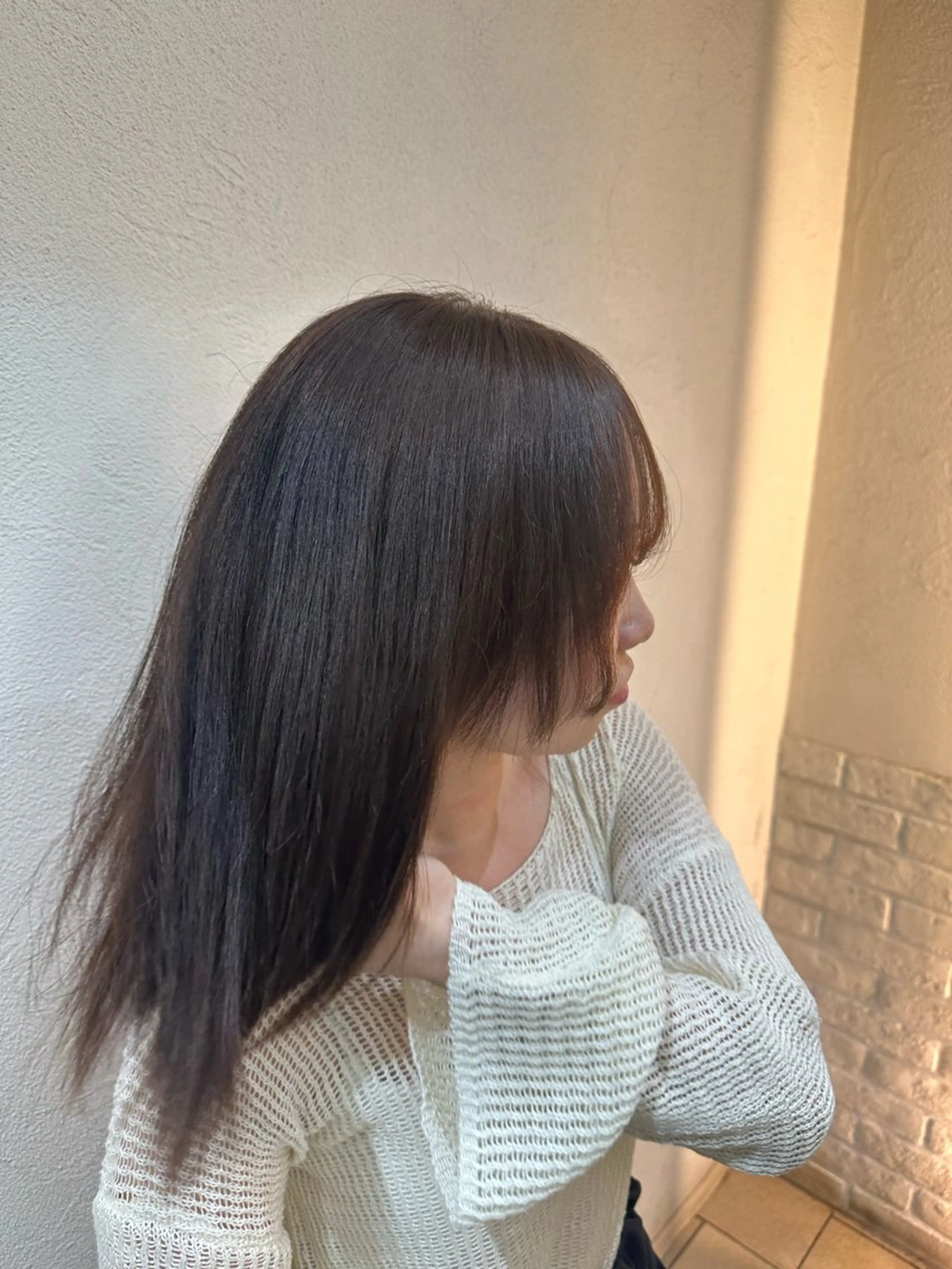 ミディアム 我満 宏映のヘアスタイル