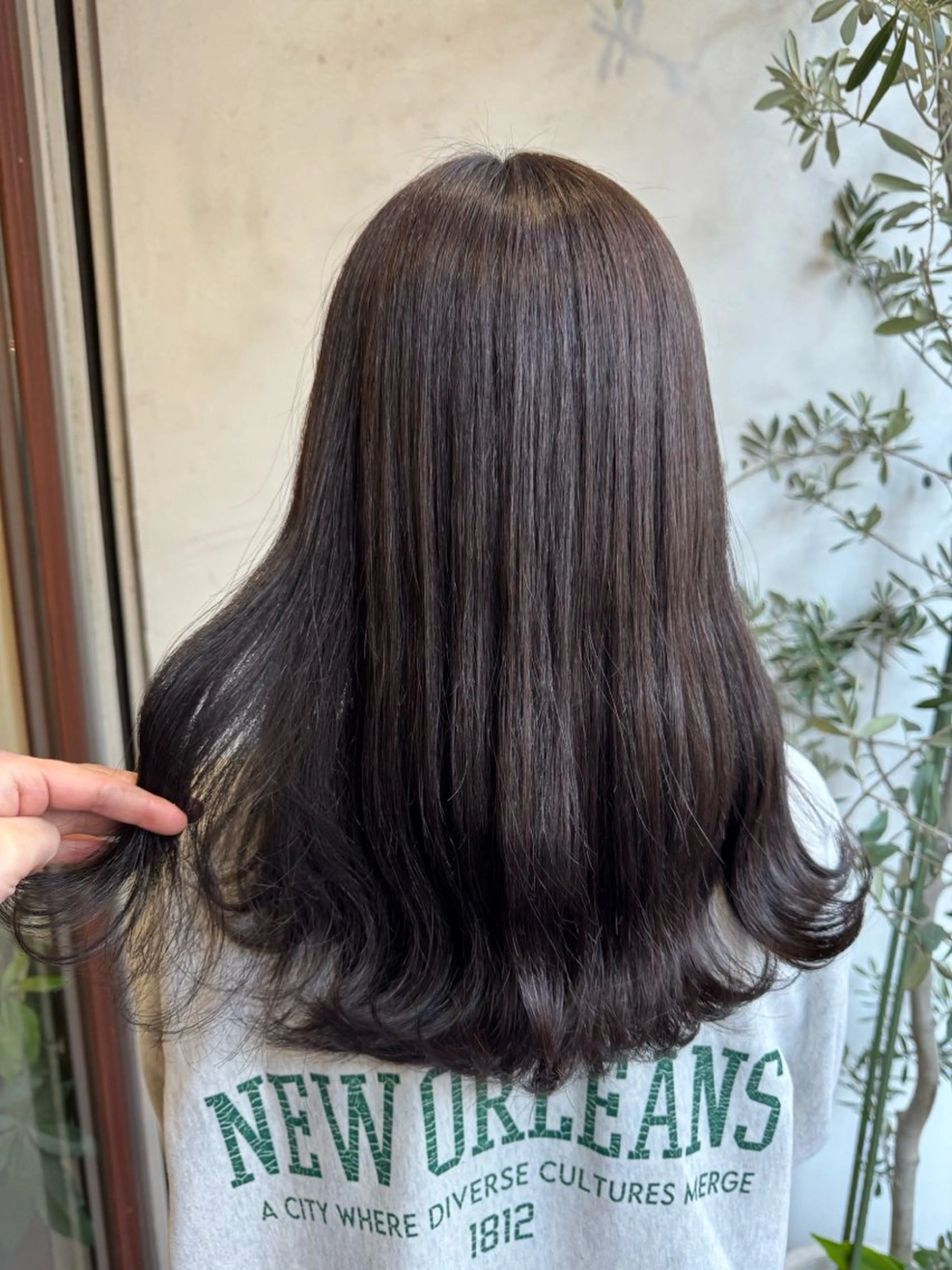 ロング カラー 齋藤 ゆずのヘアスタイル