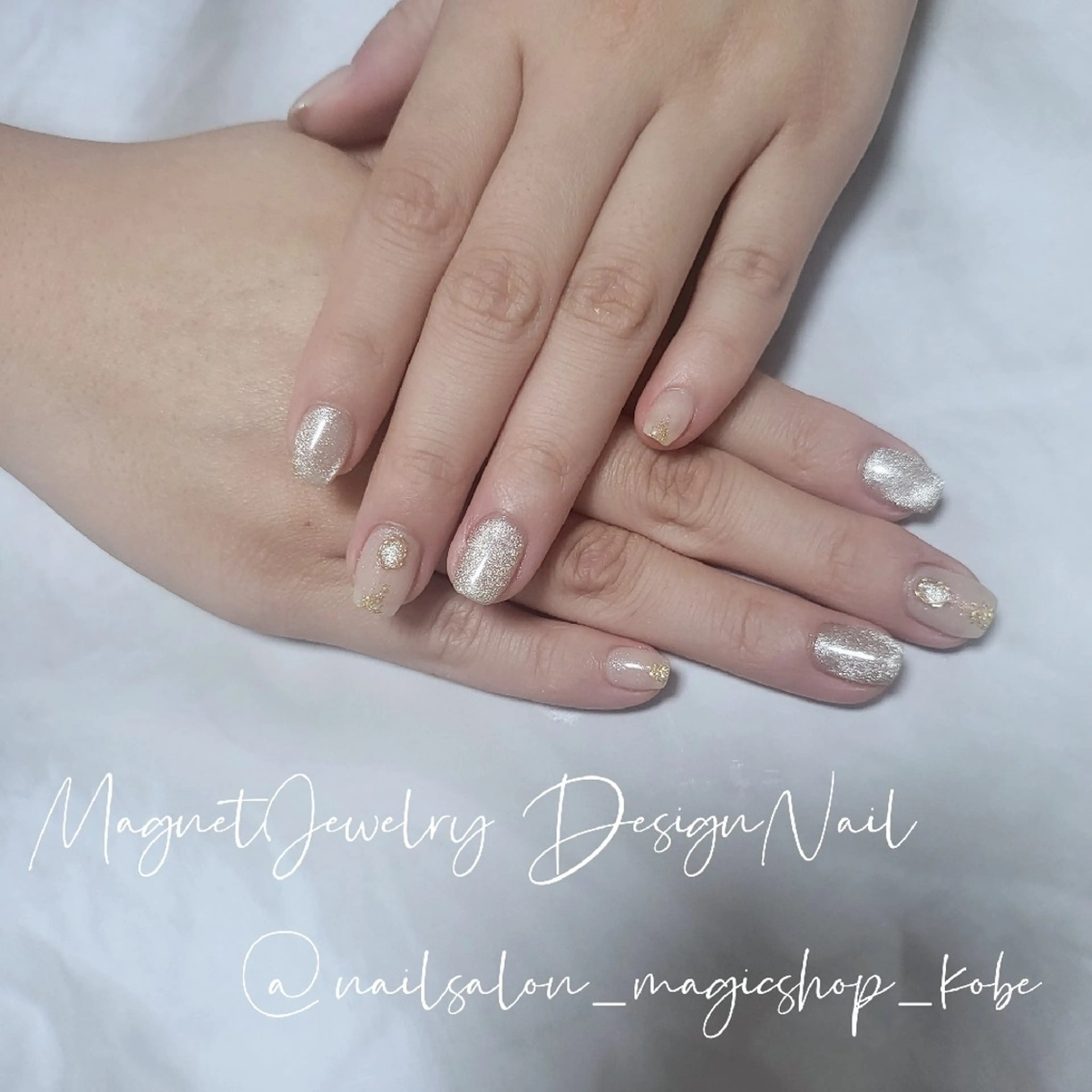 ネイル ジェルネイル マグネットネイル ソフトジェル ハンドネイル Nailsalon MagicShopのネイルデザイン