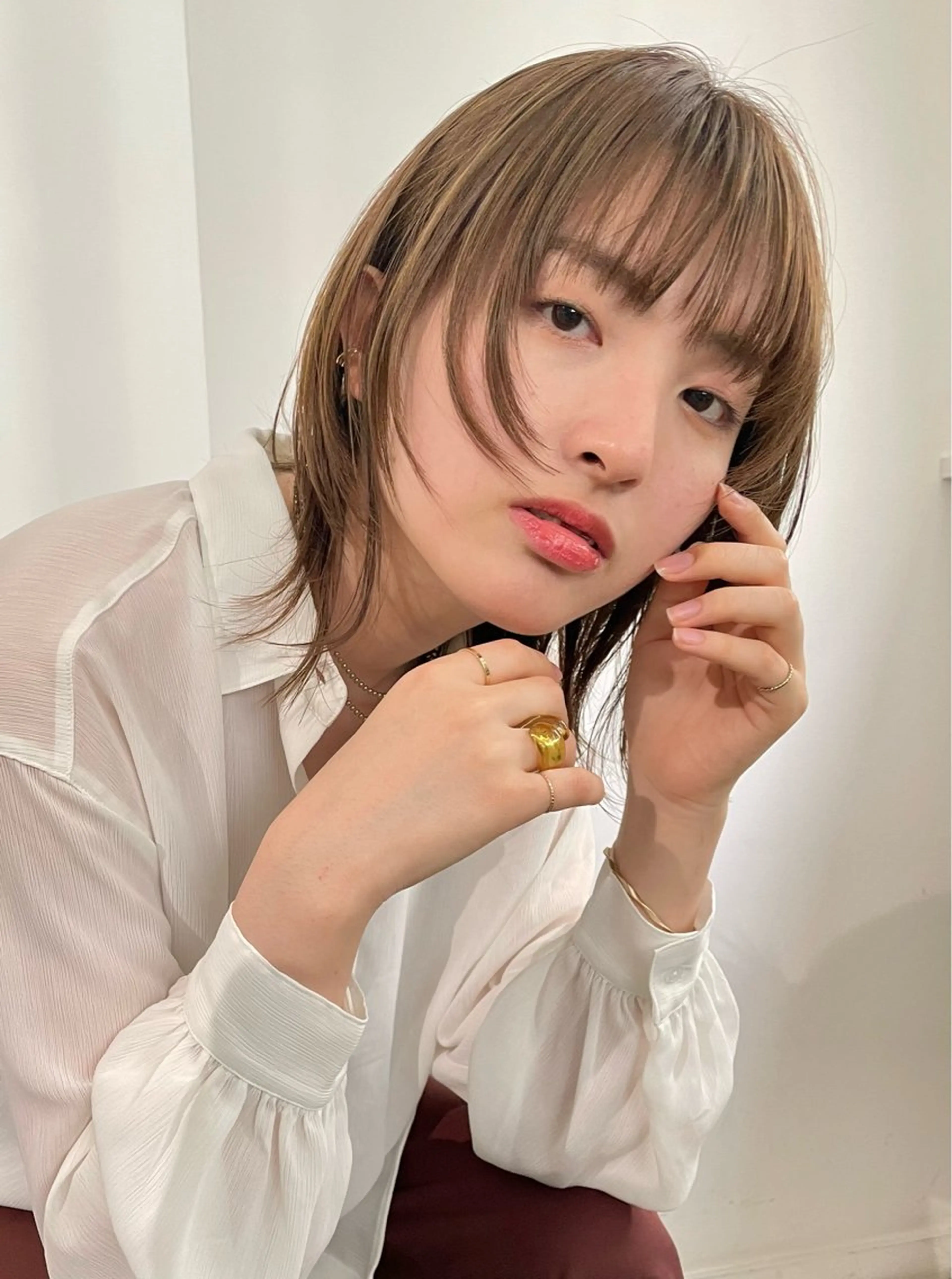 【🌈⚡️4月限定✨🌈】カット✂️＋艶カラー🎨＋トリートメント🧖🏻‍♀️の写真