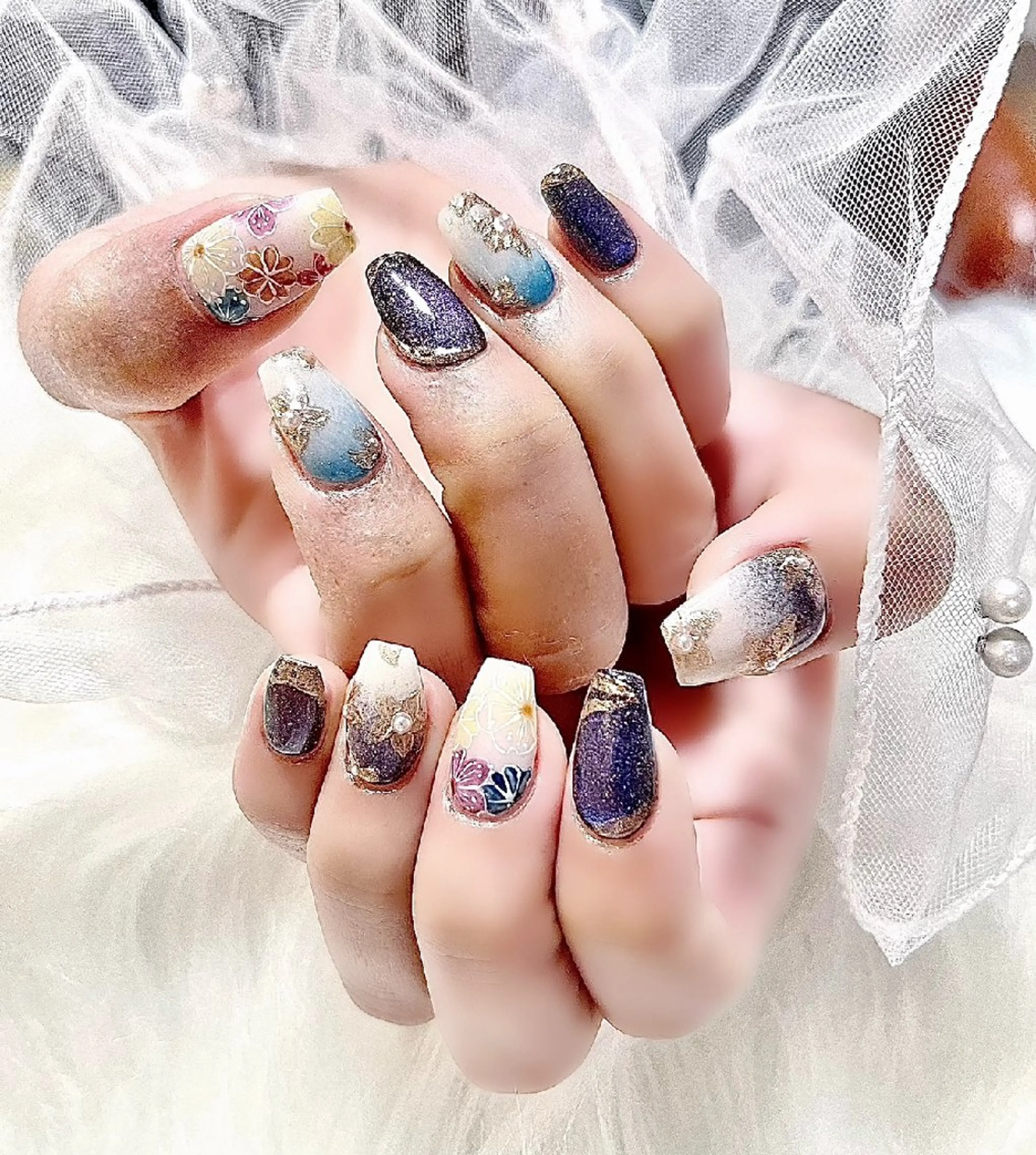 ネイル 持ち込み nail poppo フィルイン推奨🕊️のネイルデザイン