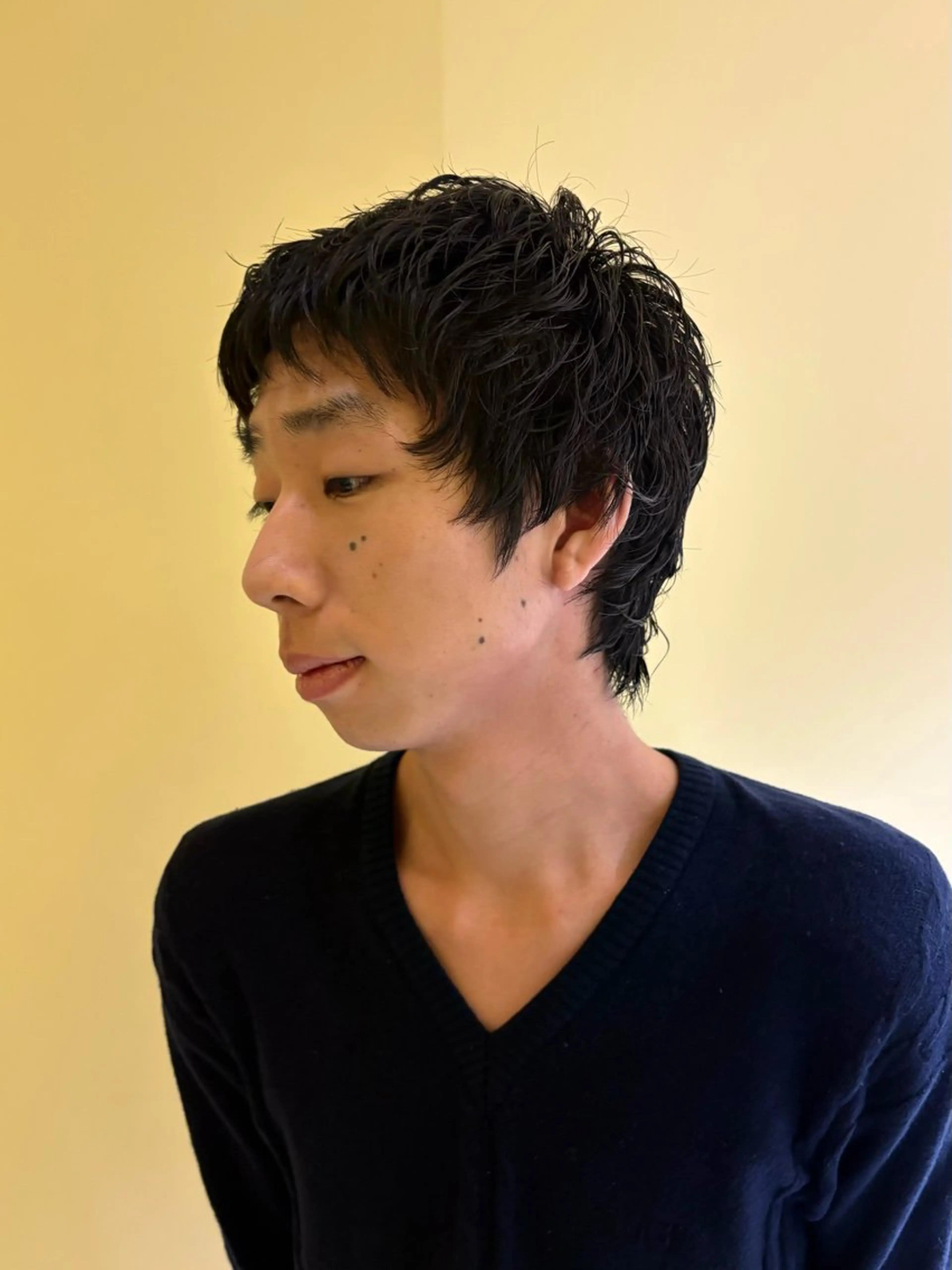 ショート パーマ メンズ 한국에English OK🌼unaのヘアスタイル