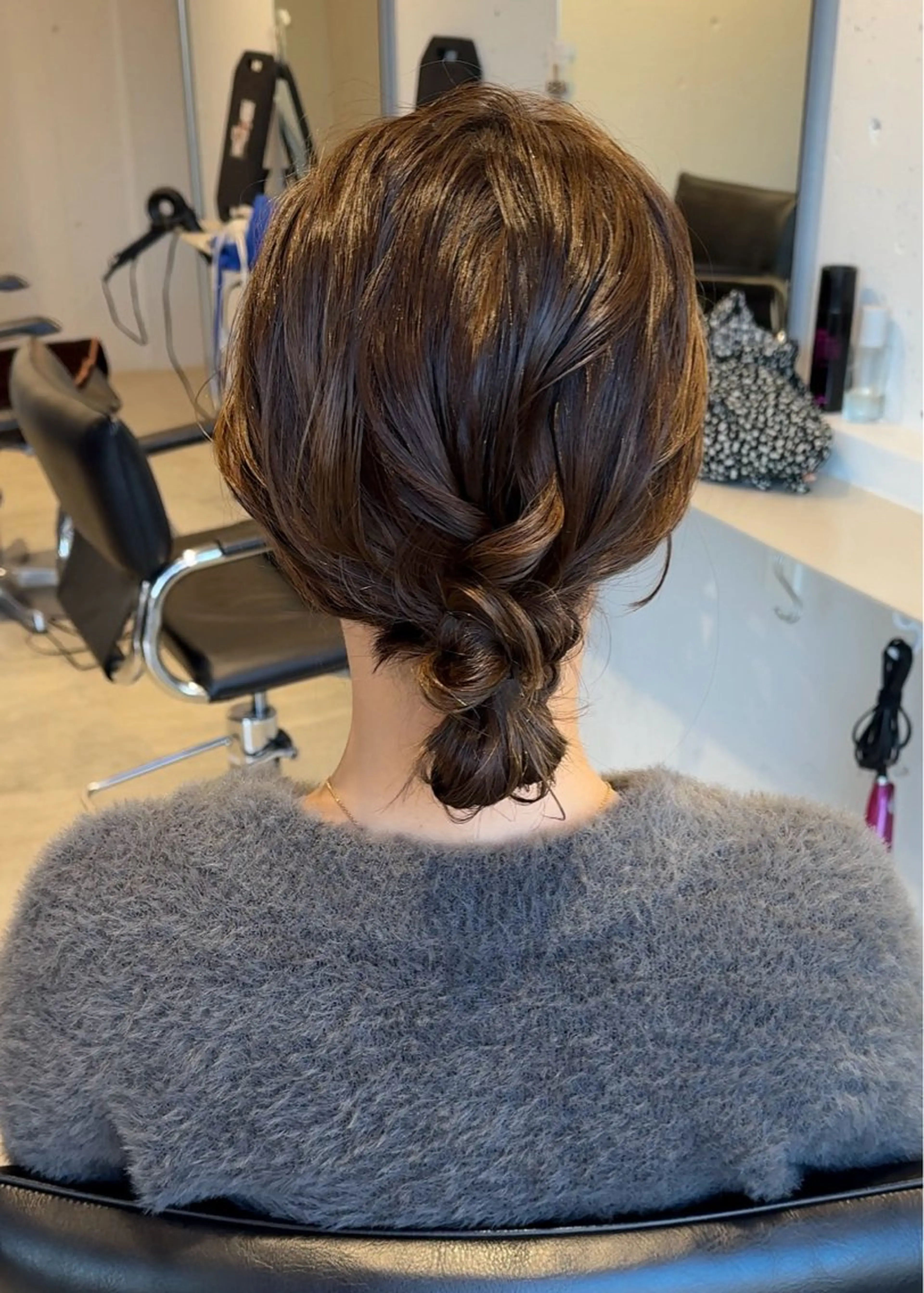 ミディアム ヘアアレンジ 結婚式・ブライダル ヘアセット ヘアセット大募集 ˗ˋˏairiˎˊ˗のヘアスタイル