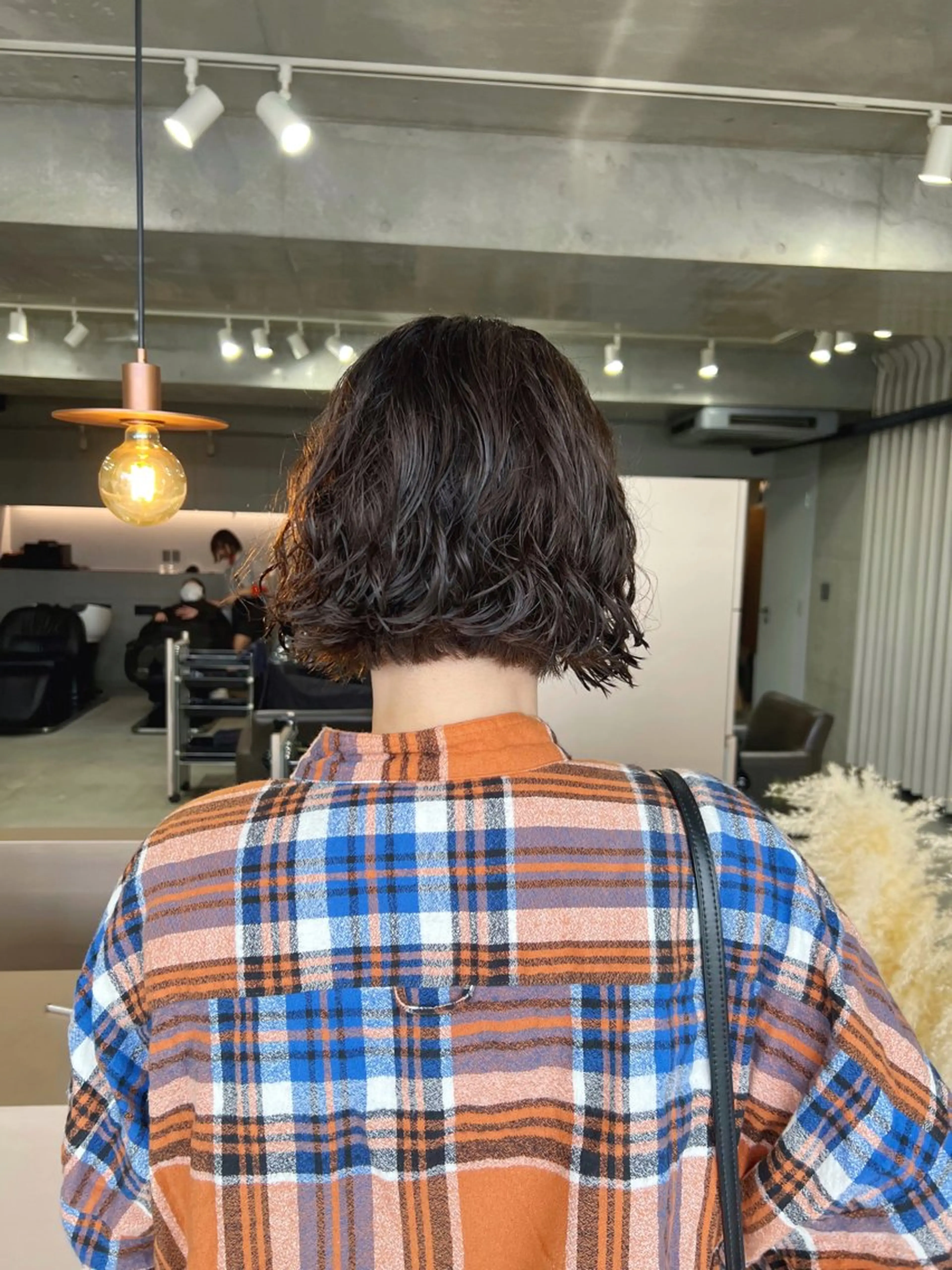 ショート パーマ ボブパーマコテ巻き風 パーマNo1深江秀平のヘアスタイル