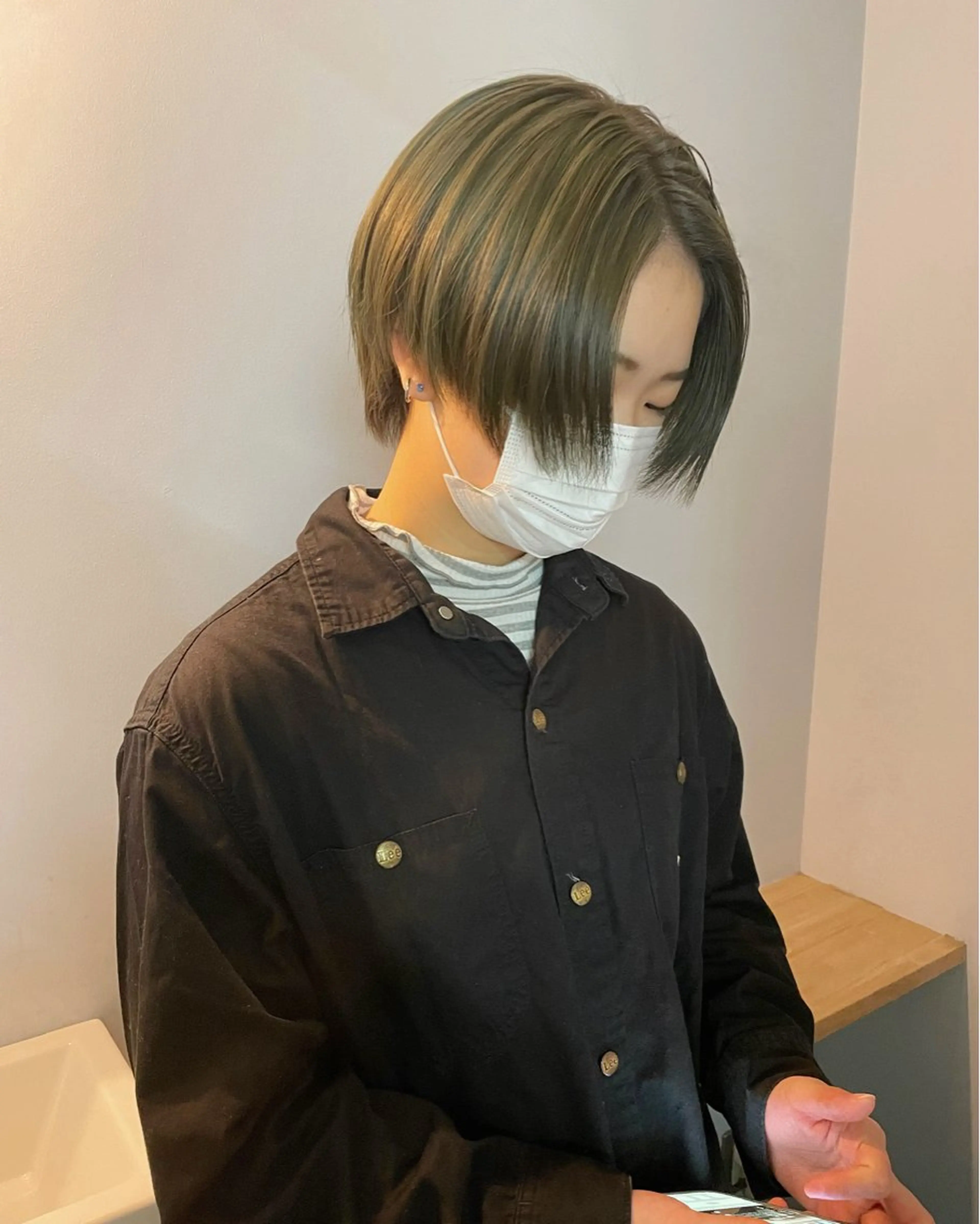 ショート カラー ヘアカラー トリートメント カットモデル/ ハイトーン/ゆうあのヘアスタイル