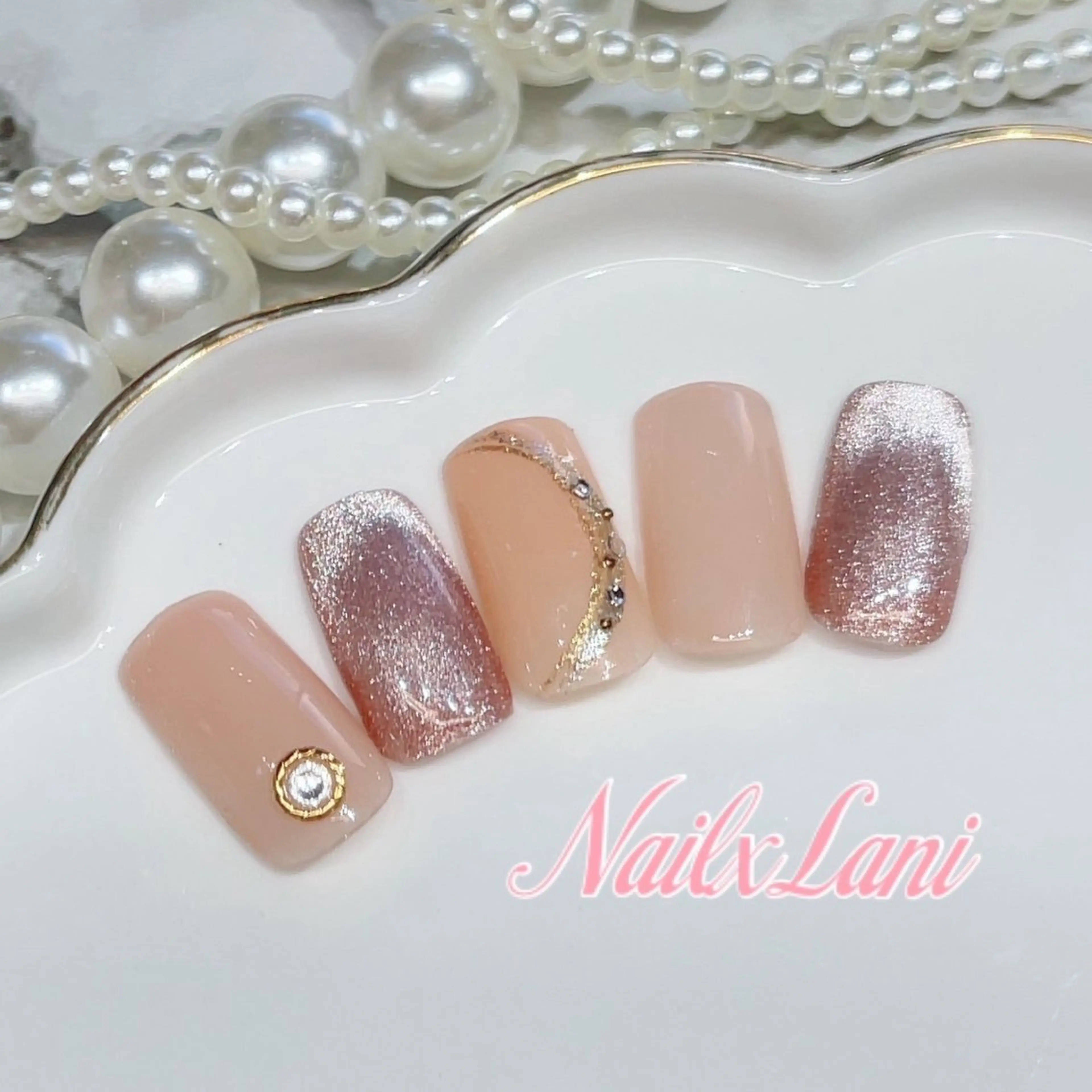 ネイル フットネイル ジェルネイル マグネットネイル パラジェル 練馬駅近ネイルラニ 不細工爪90分で美爪のネイルデザイン