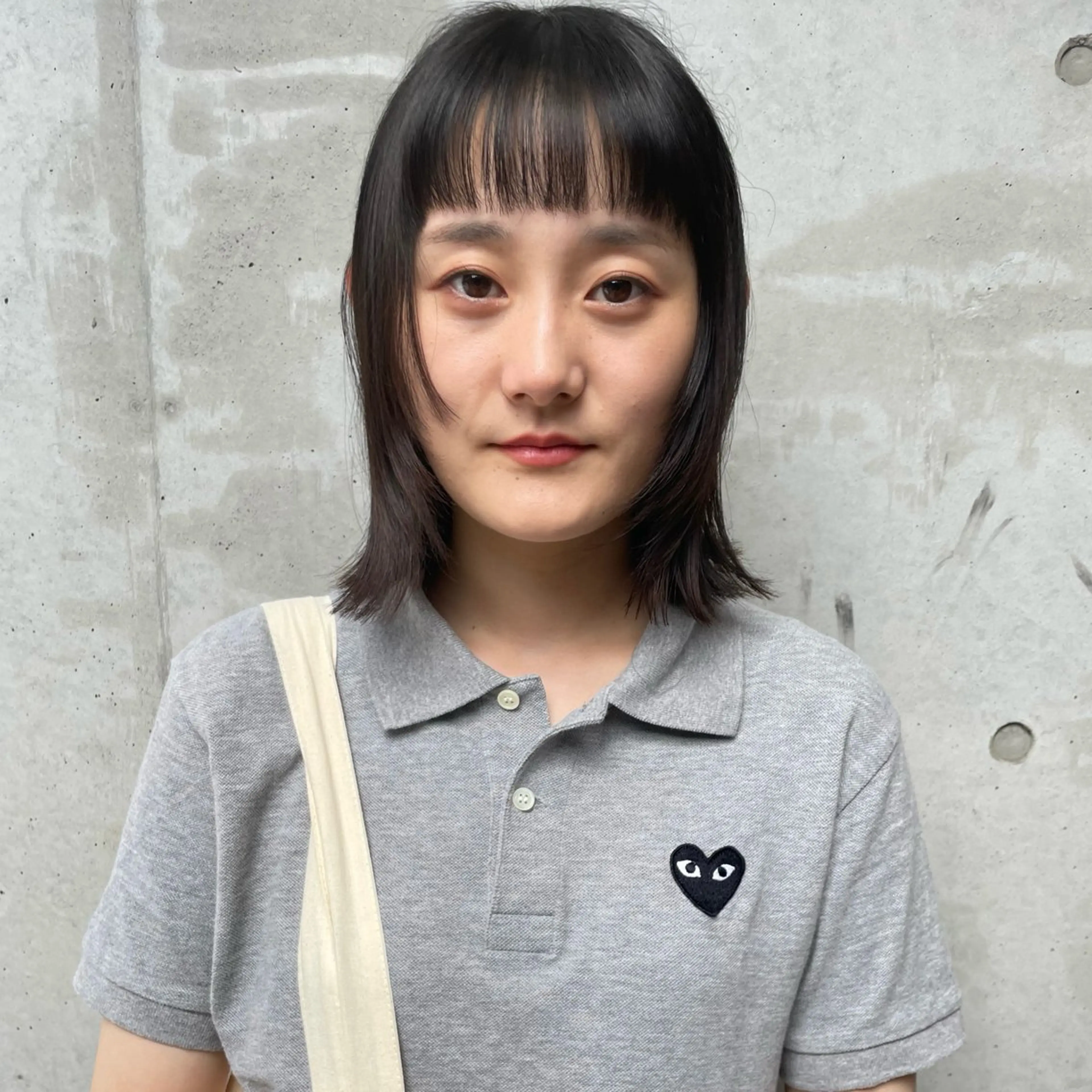 前髪カットの写真